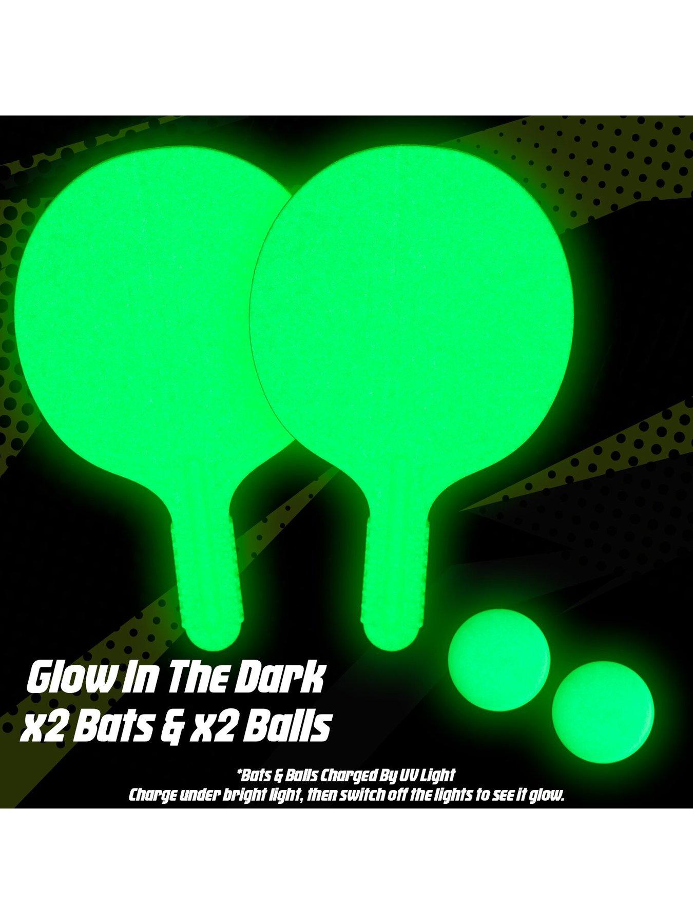 Image 4 of 7 of Glow Games Light-Up Adjustable Net Table Tennis Game Set