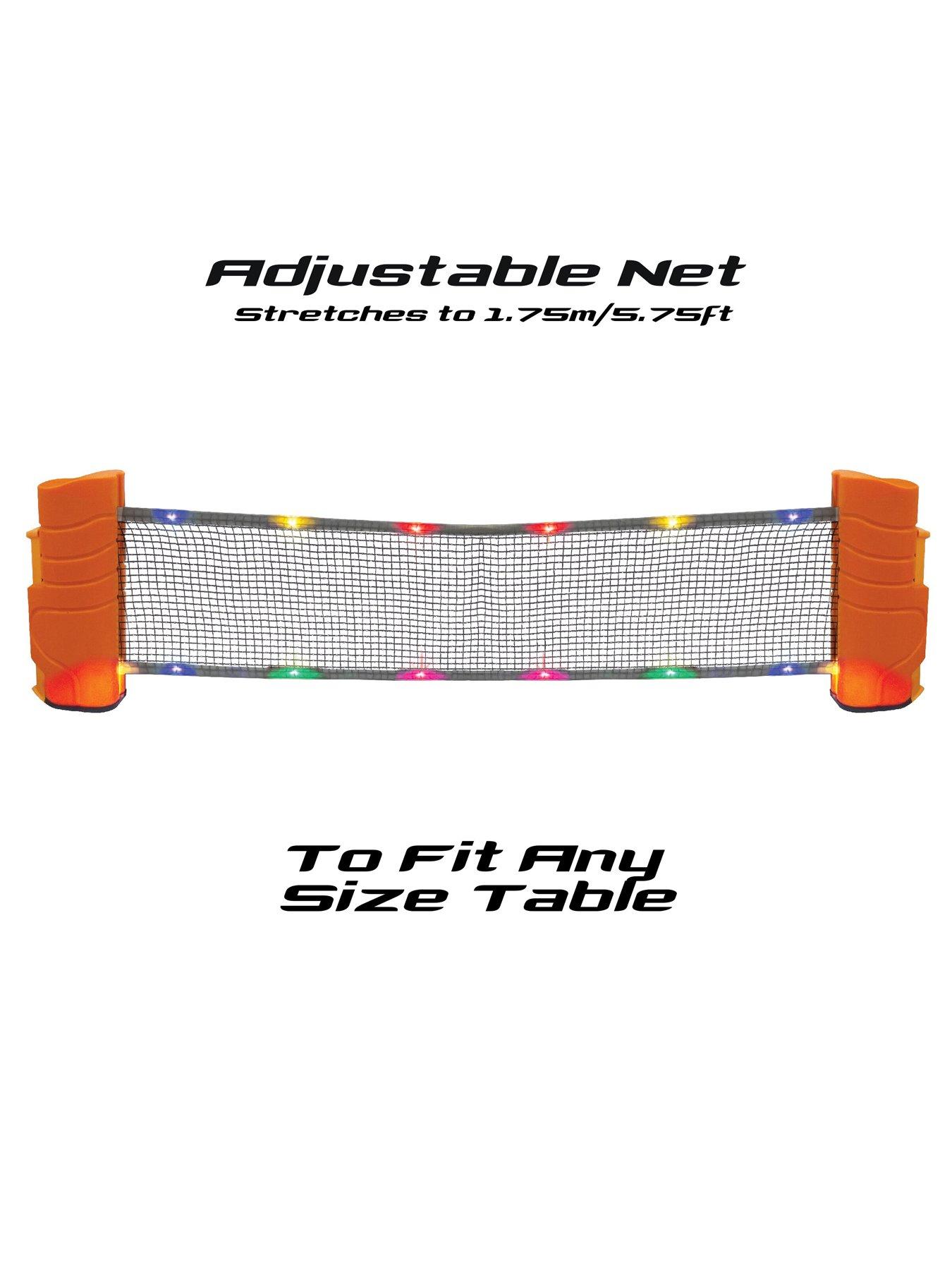 Image 6 of 7 of Glow Games Light-Up Adjustable Net Table Tennis Game Set