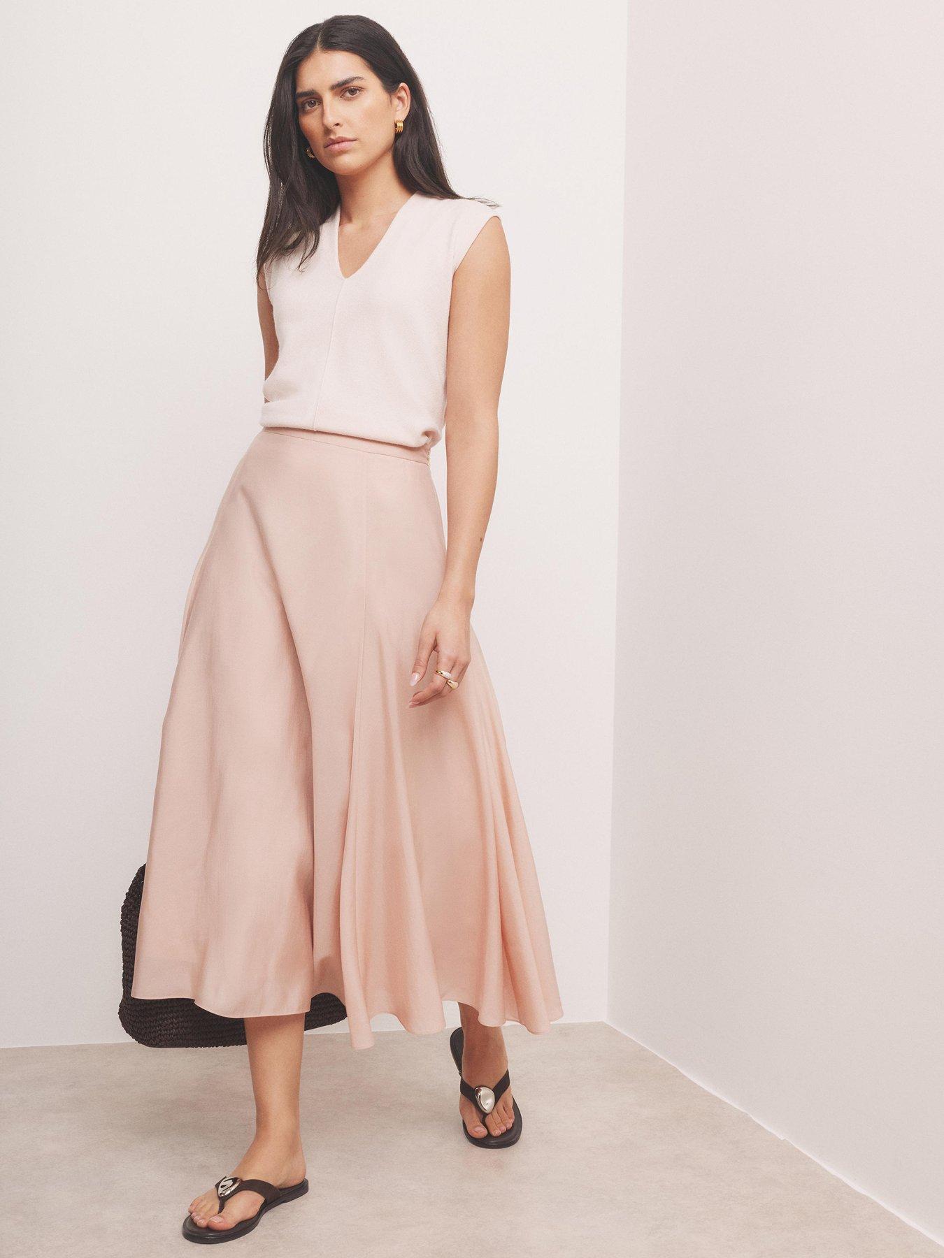 Mint Velvet V Neck Knit Top - Pink