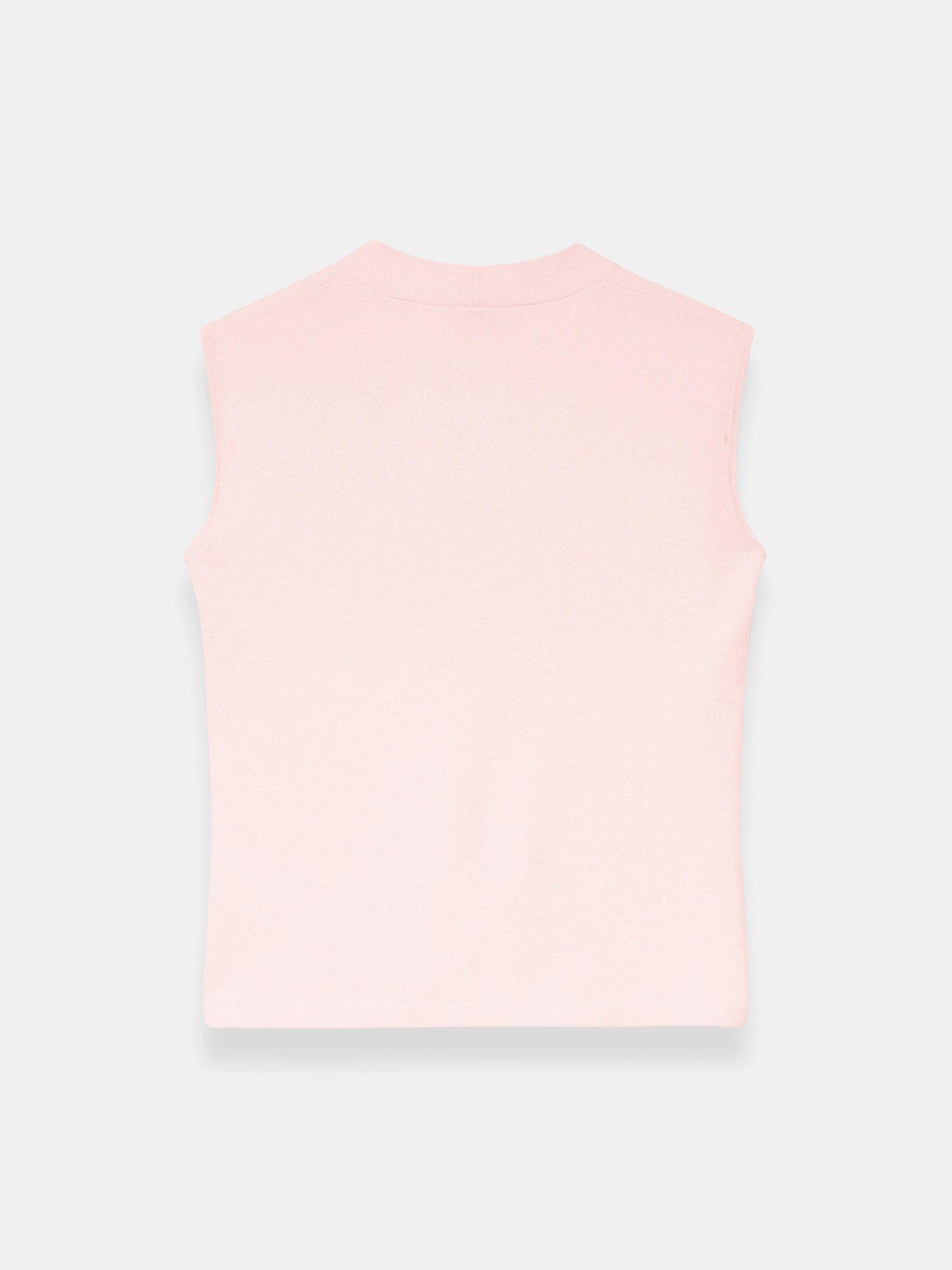 Image 6 of 6 of Mint Velvet V Neck Knit Top - Pink