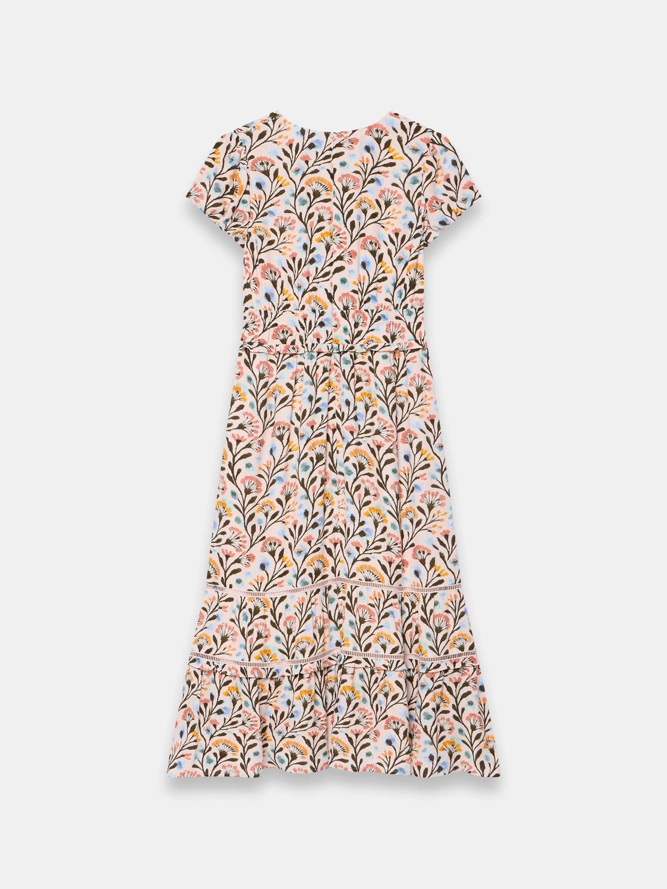 Image 6 of 6 of Mint Velvet Floral Print Midi Dress - Multi