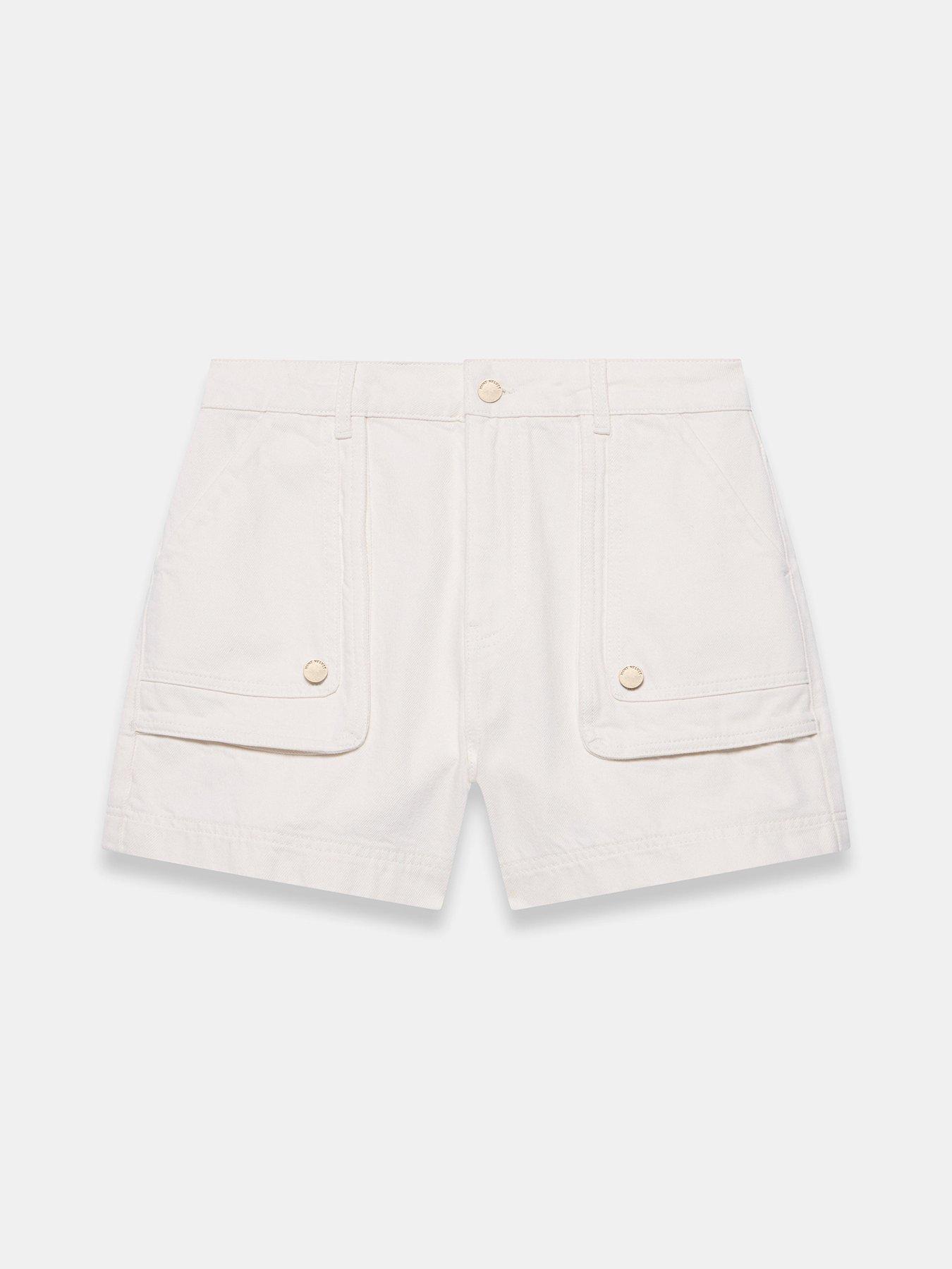 Image 5 of 6 of Mint Velvet ocket Detail Short - White