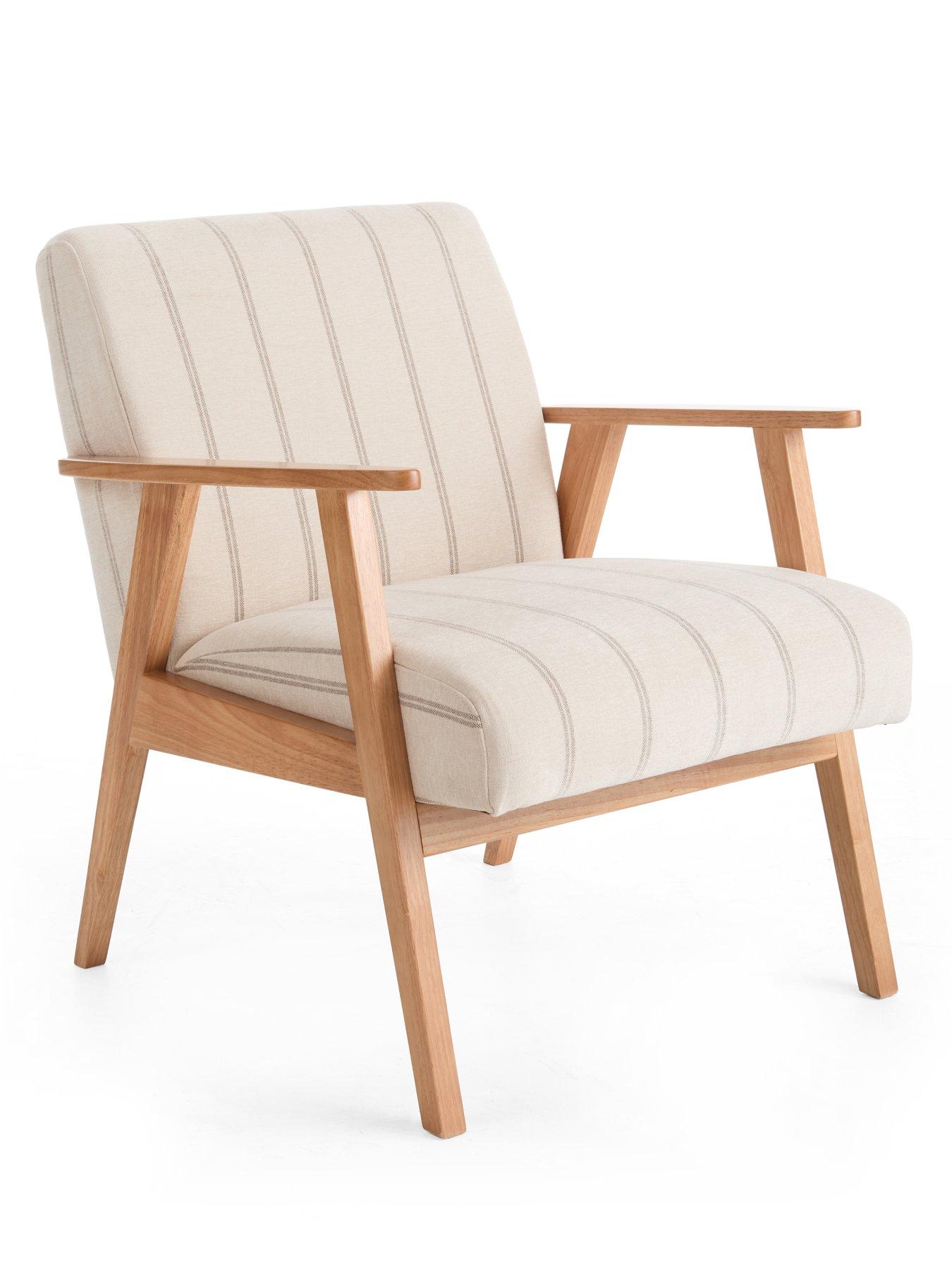 Image 3 of 7 of The Very Collection Cora Stripe Accent Chair