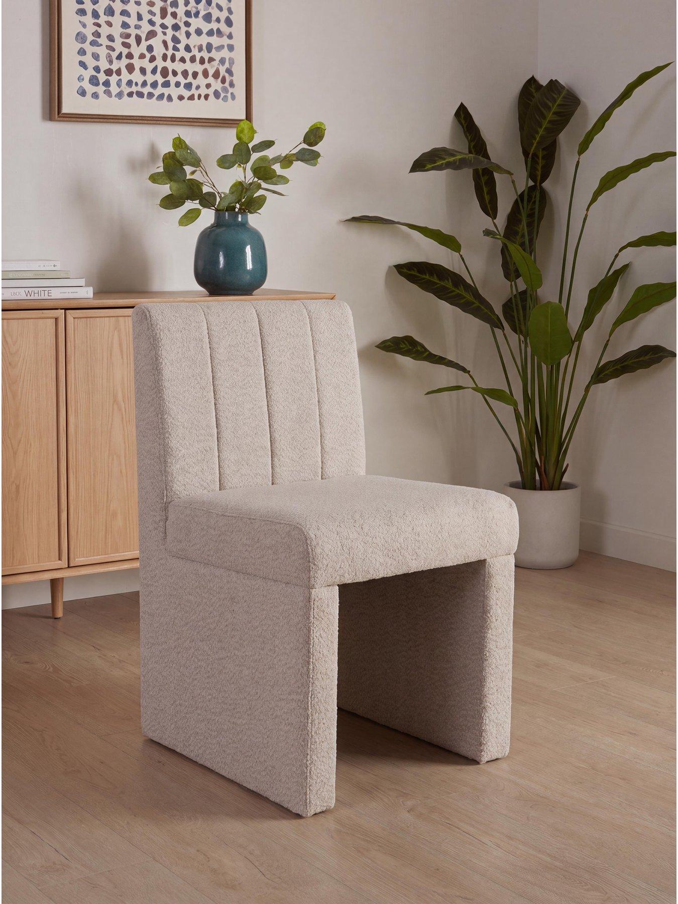 Image 1 of 7 of The Very Collection Sander Single&nbsp;Dining Chair - Boucle