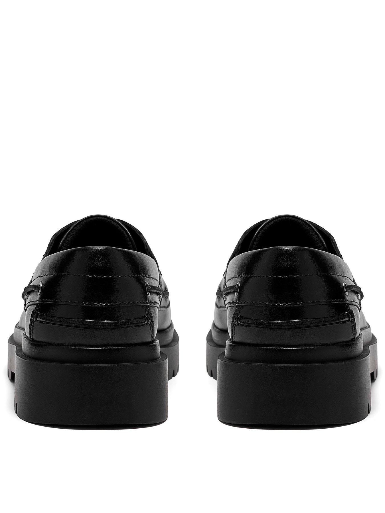 Image 3 of 6 of Clarks Youth Derry Boat Leather Shoe - Black
