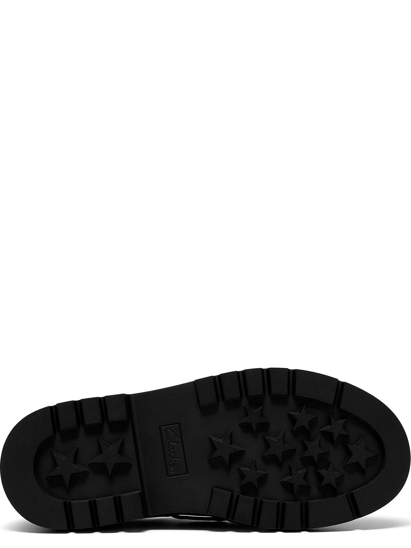 Image 5 of 6 of Clarks Youth Derry Boat Leather Shoe - Black
