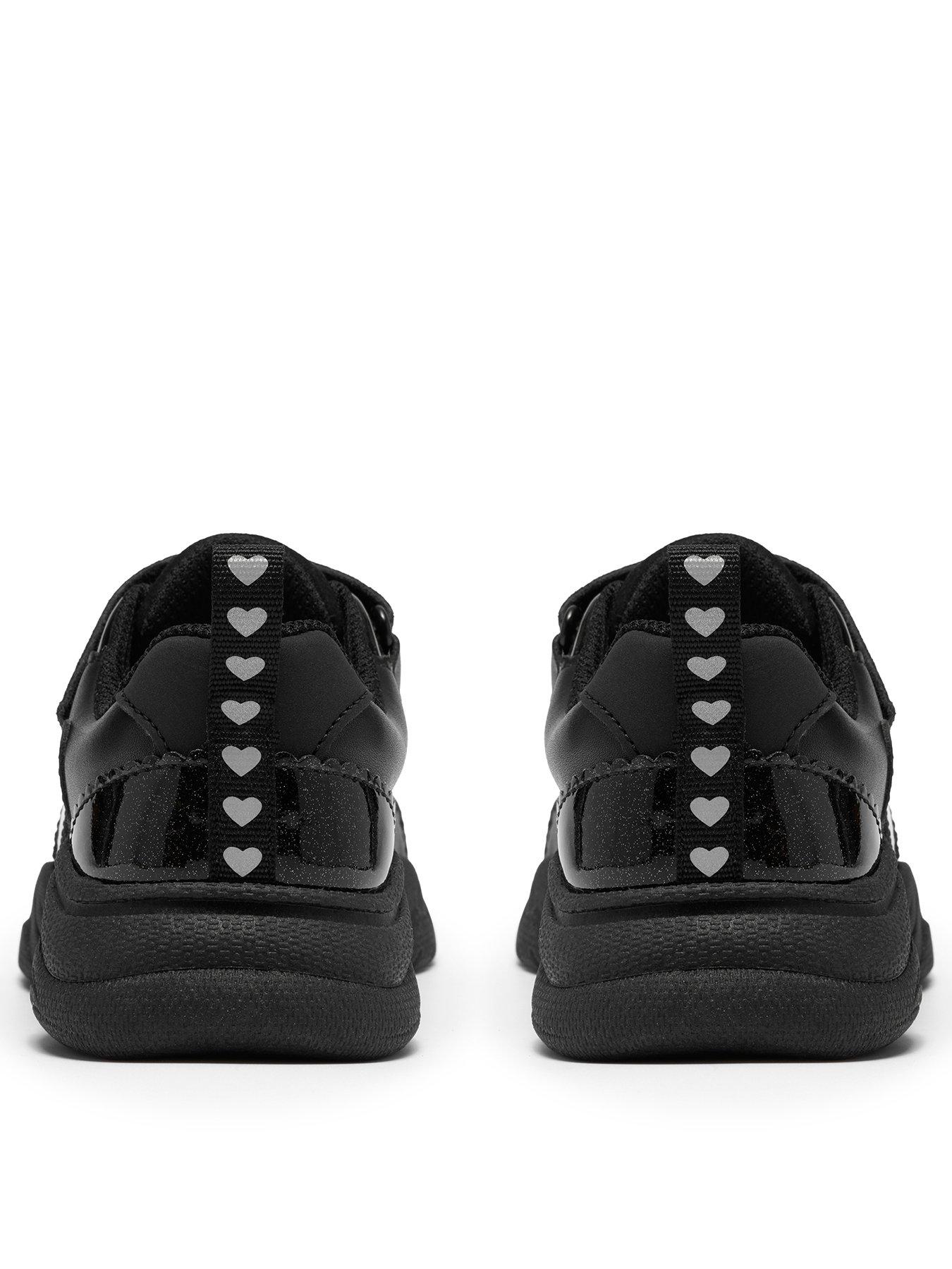 Image 3 of 6 of Clarks Kids Feather Skip Strap Trainer - Black