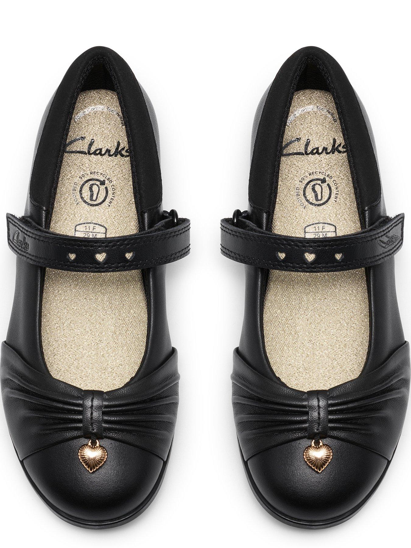 Image 4 of 6 of Clarks Junior Relda Magic T-bar Patent Shoe - Black