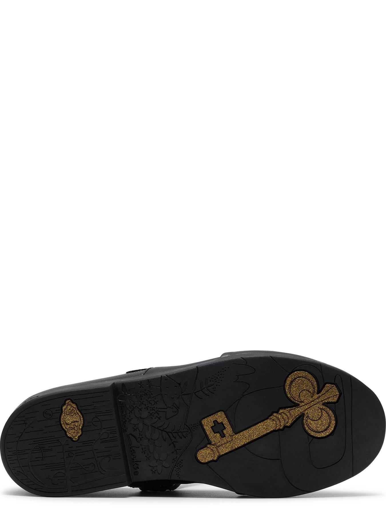Image 5 of 6 of Clarks Junior Relda Magic T-bar Patent Shoe - Black