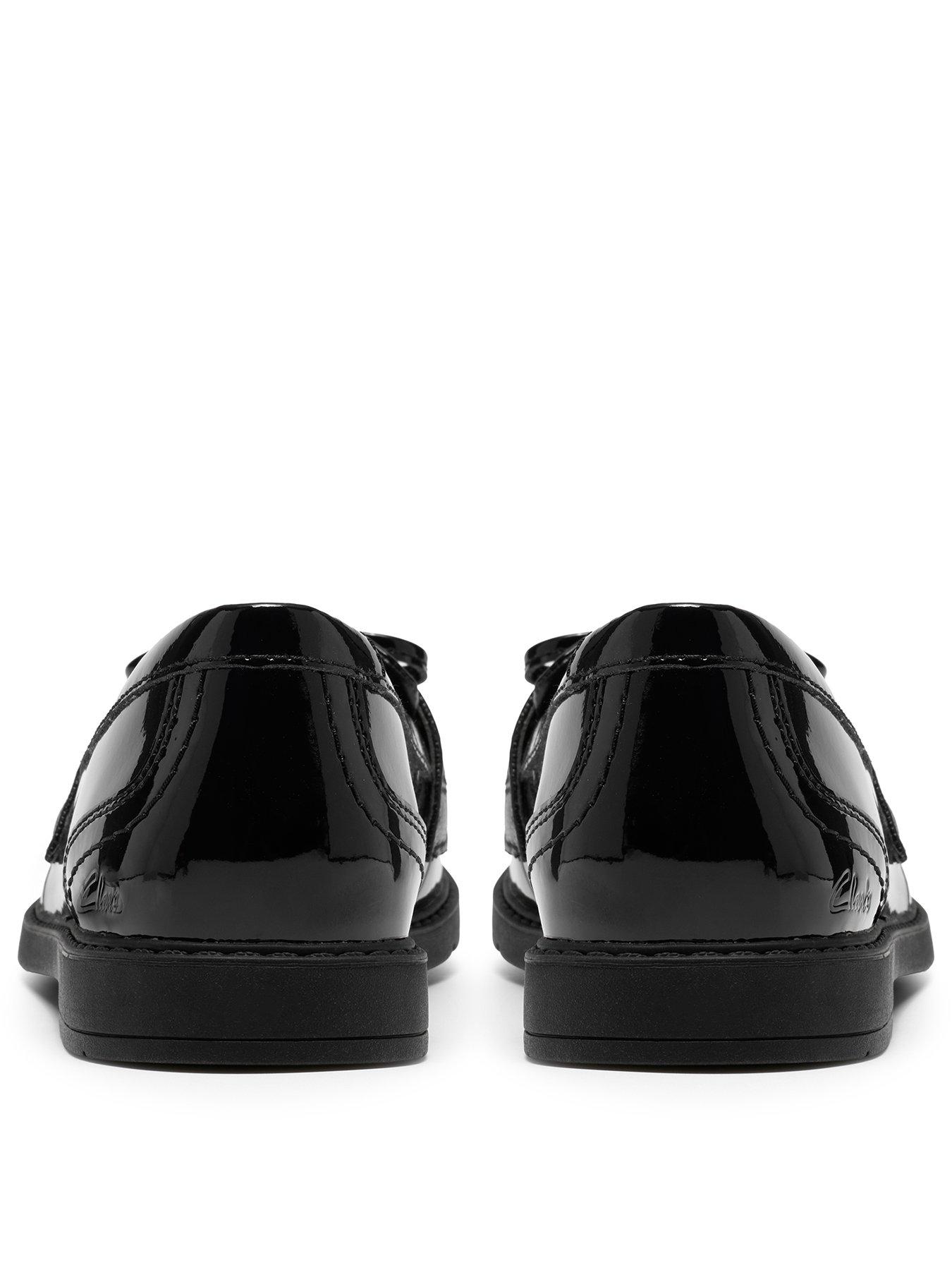 Image 3 of 6 of Clarks Youth Scala Lane Patent Leather Loafer - Black