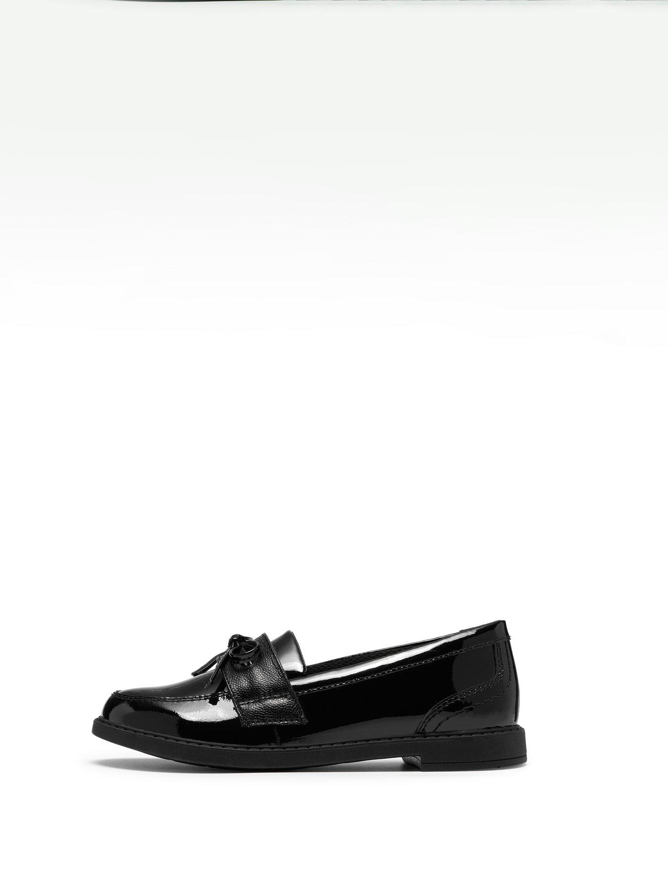Image 6 of 6 of Clarks Youth Scala Lane Patent Leather Loafer - Black