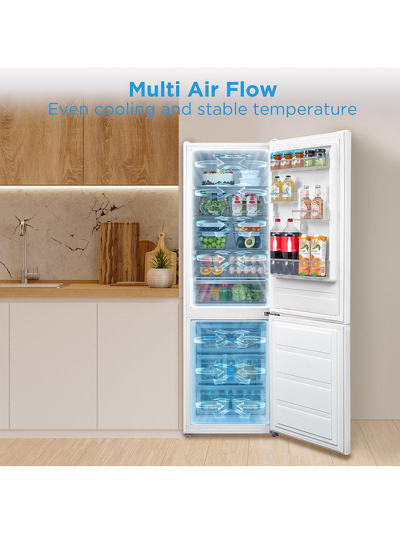 Image 3 of 7 of Midea MDRB424FGD01O Super Cool Technology 60cm Fridge Freezer White