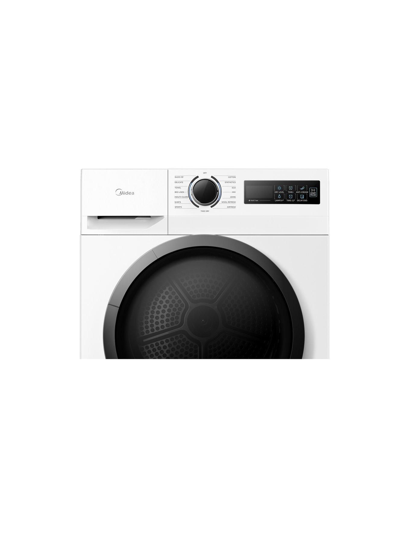 Image 6 of 7 of Midea MD110H80D/W 8kg Anti-Crease Technology Heat Pump Tumble Dryer White