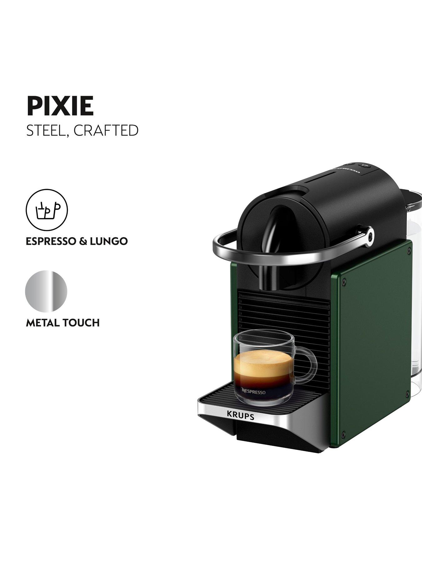 Image 2 of 7 of Nespresso Pixie Coffee Machine Bundle by Krups - Green, XN3063G2