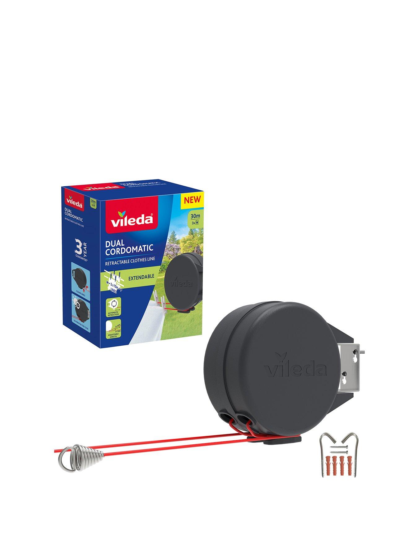 Vileda Dual Line Cordomatic 30m Retractable Washing Line