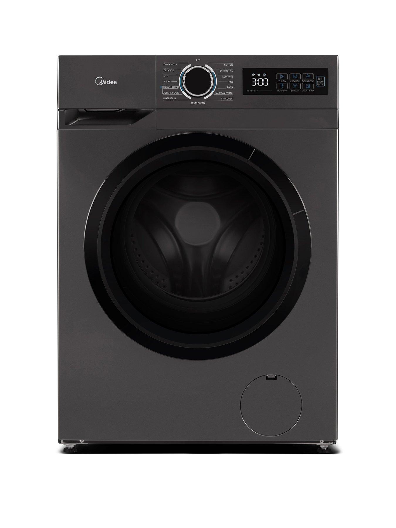 Midea MF110W100BA10/T 10kg Steam Care Washing Machine Graphite