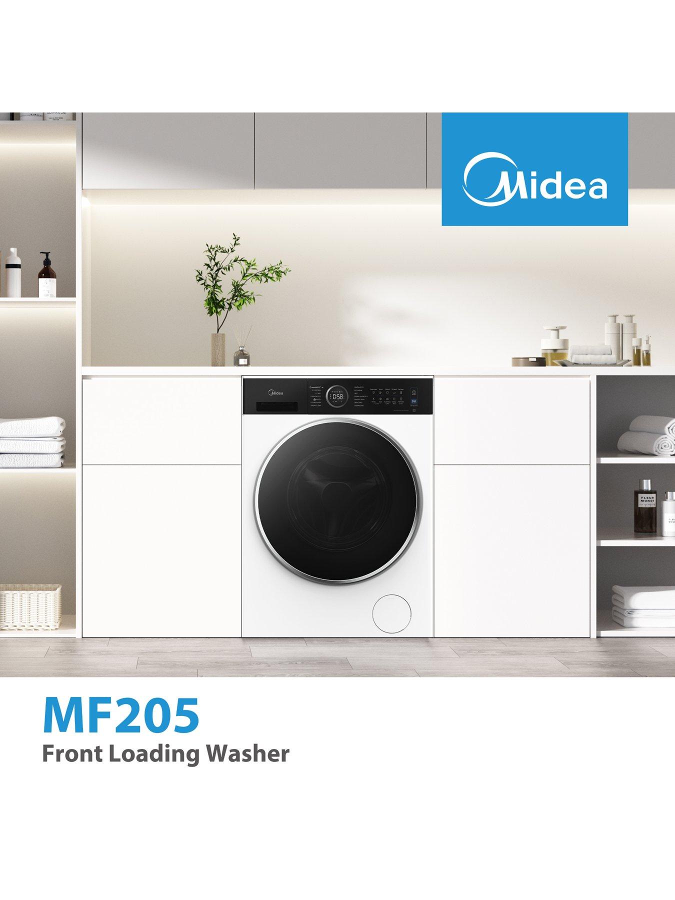 Image 2 of 7 of Midea MF205W90WBA30/W 9kg Steam Care Washing Machine White