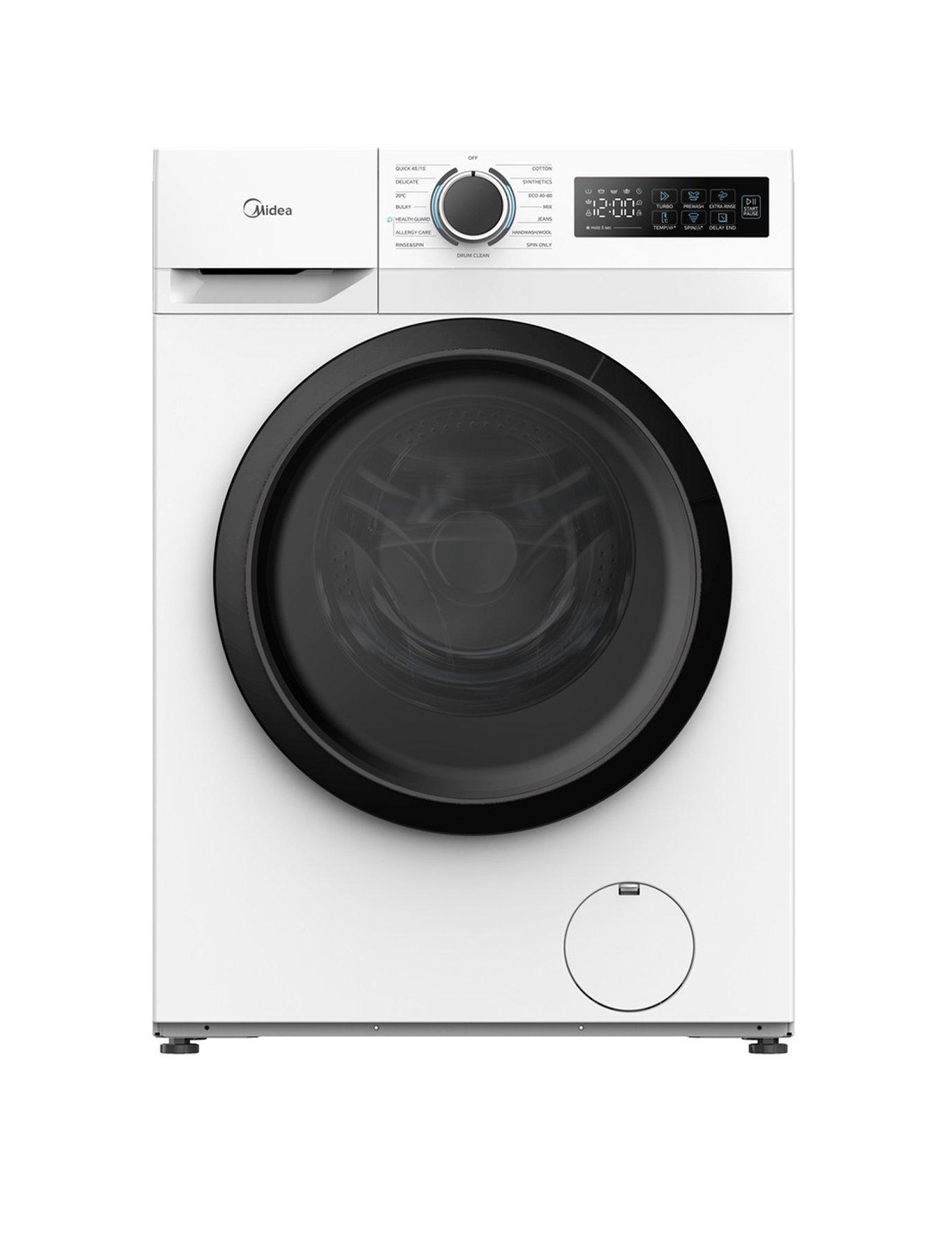 Midea MF110W80BA10/W 8kg Steam Care Washing Machine White