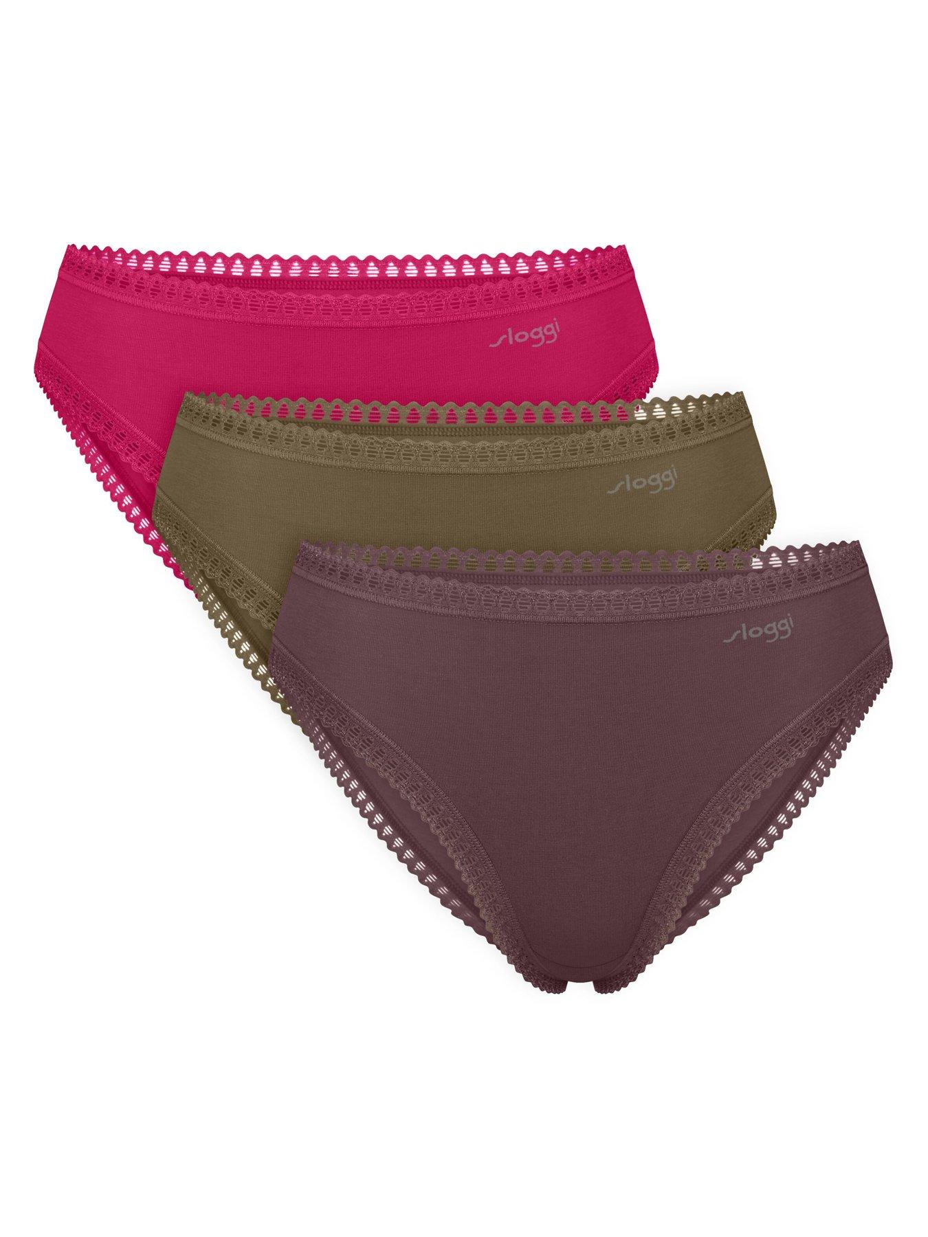 Image 1 of 4 of Sloggi Go Crush 3 High Leg 3 Pack - Multi