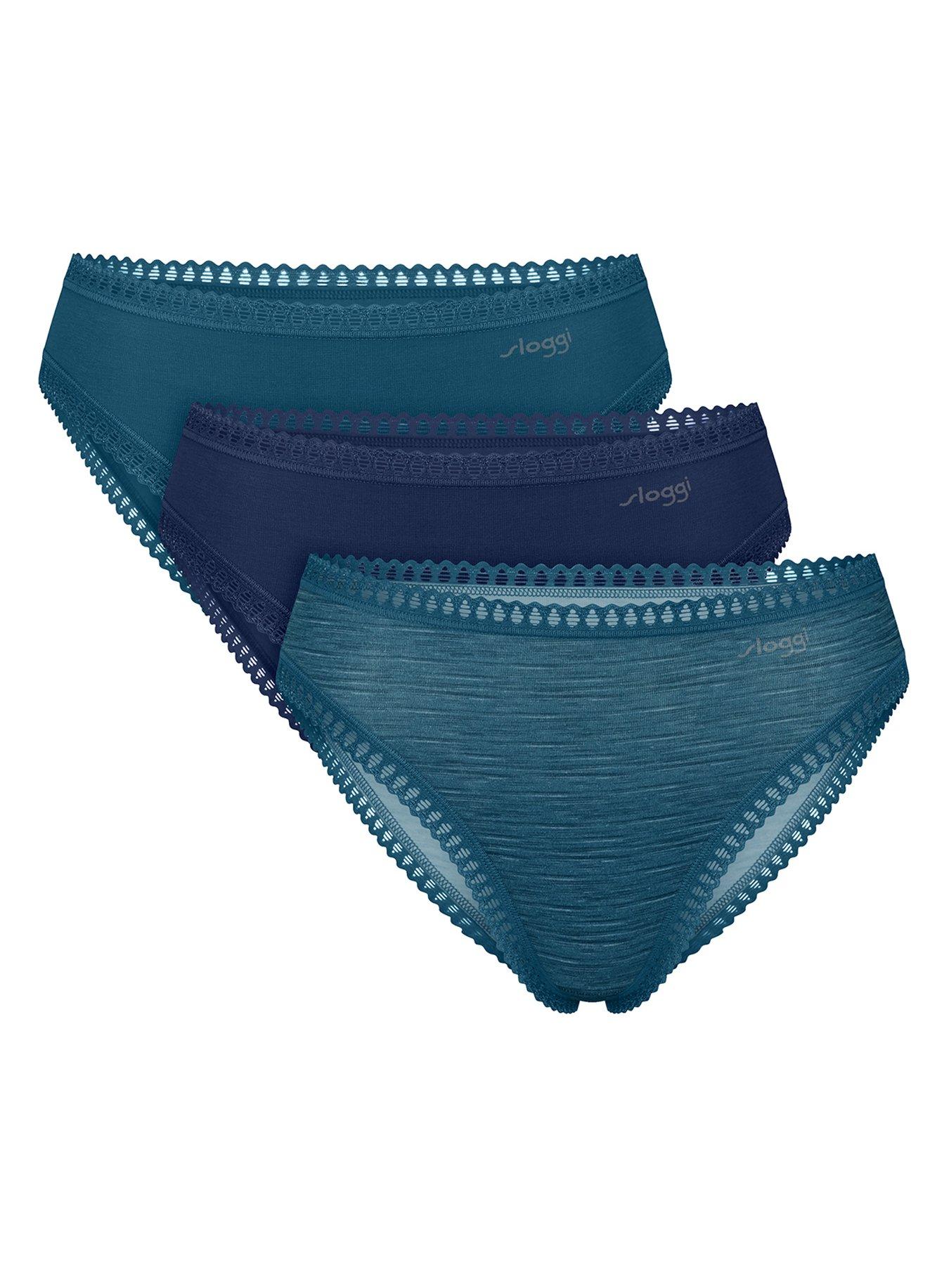 Image 1 of 4 of Sloggi Go Crush 3 Pack High Leg - Turq Combo