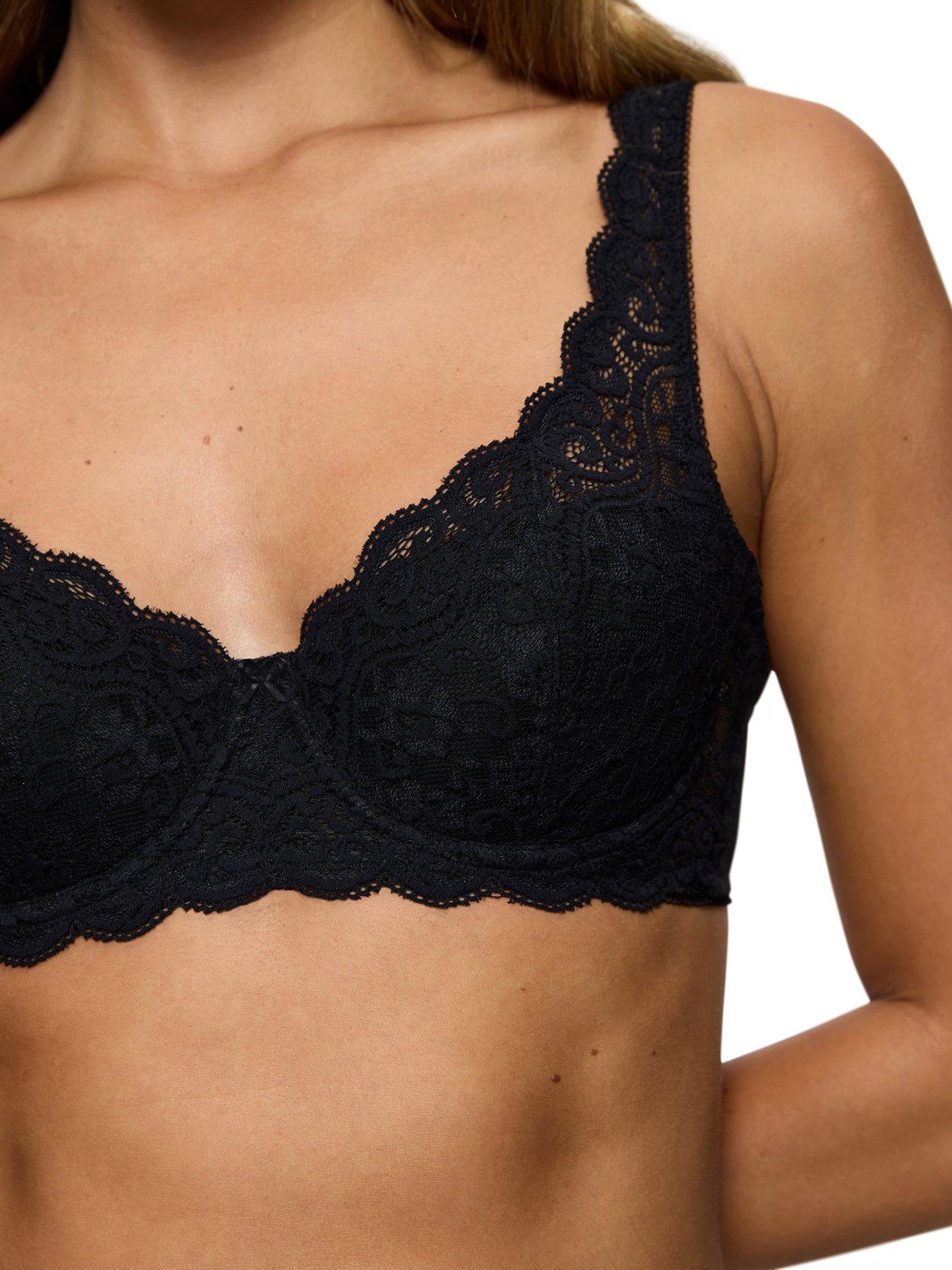 Image 4 of 5 of Triumph Amourette Wired Half Push Up Bra - Black