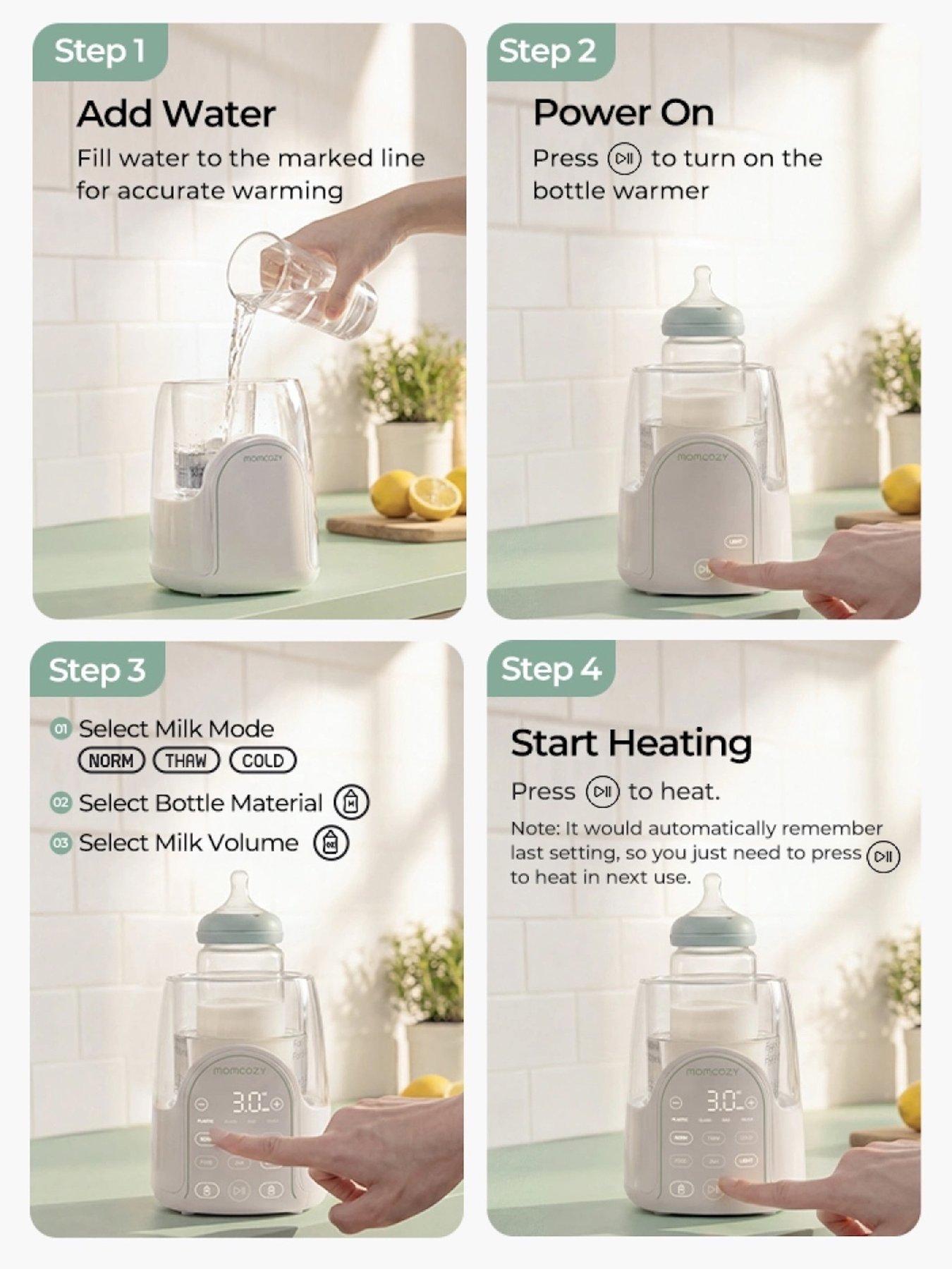 Image 4 of 7 of Momcozy NightPro Baby Bottle Warmer- MW06