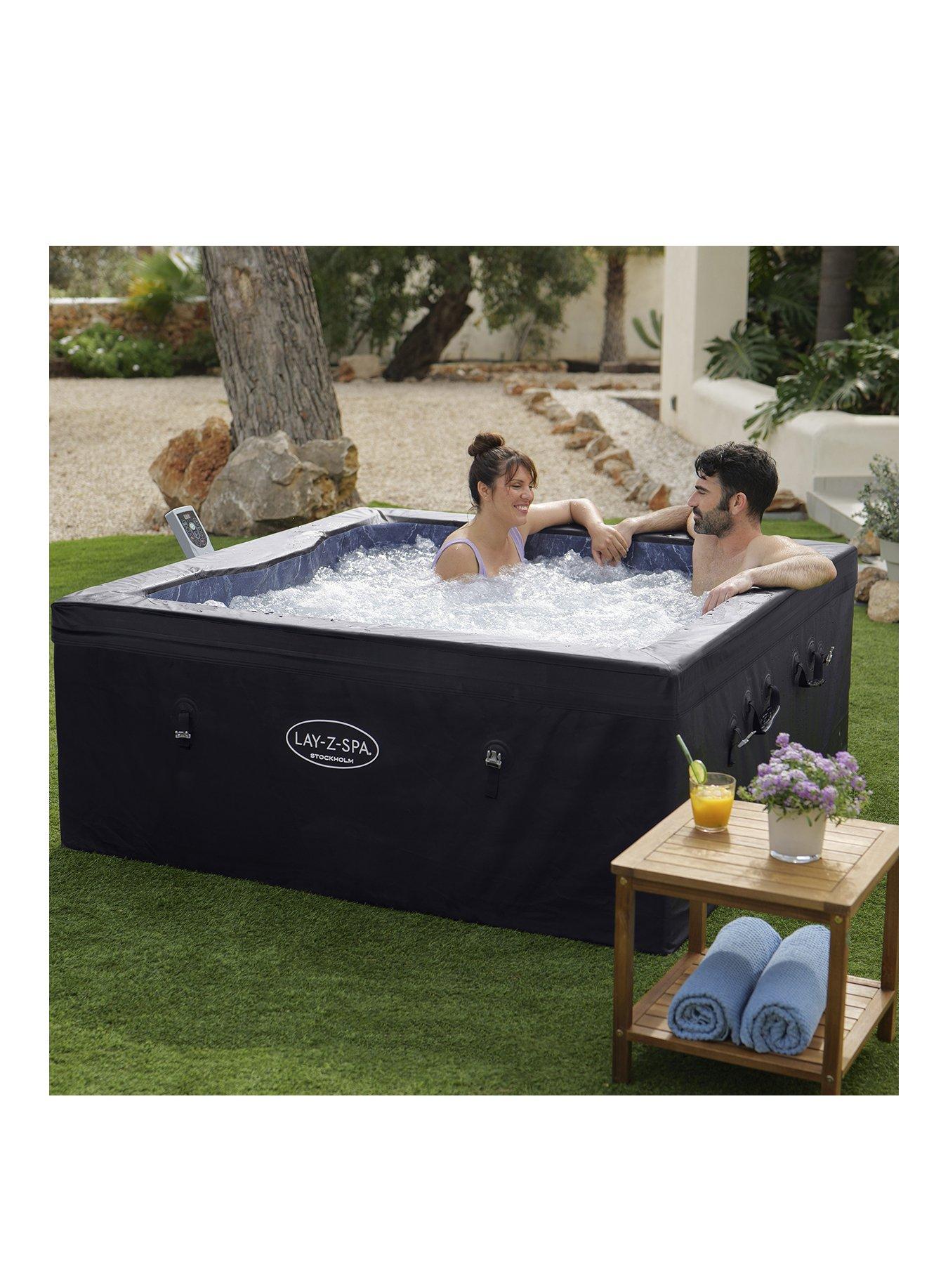 Lay-Z-Spa Stockholm Thermacore Ultrafit Smart Airjet Black Square