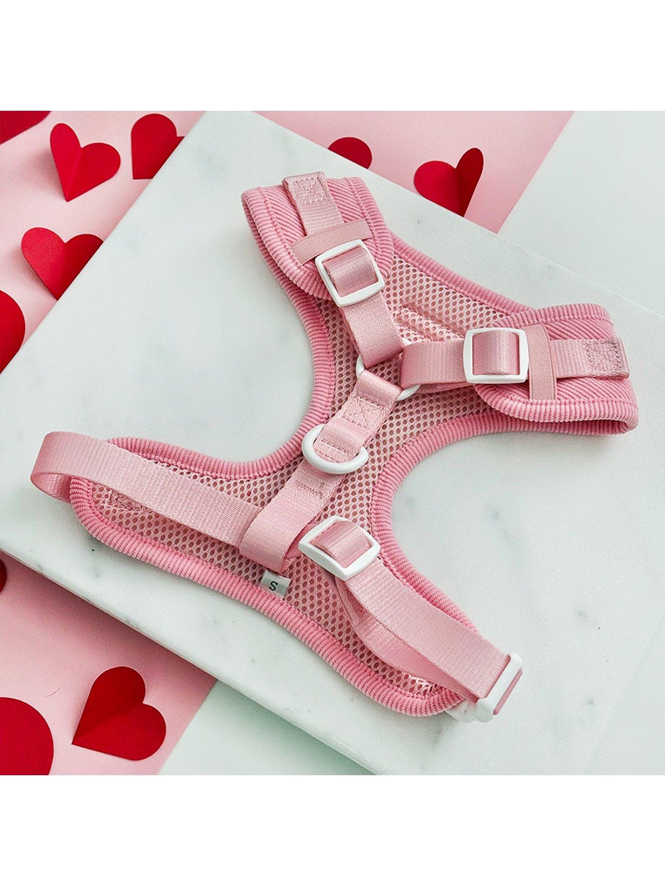 Image 2 of 3 of Cocopup Pink Heartstrings Cord Adjustable Neck Harness