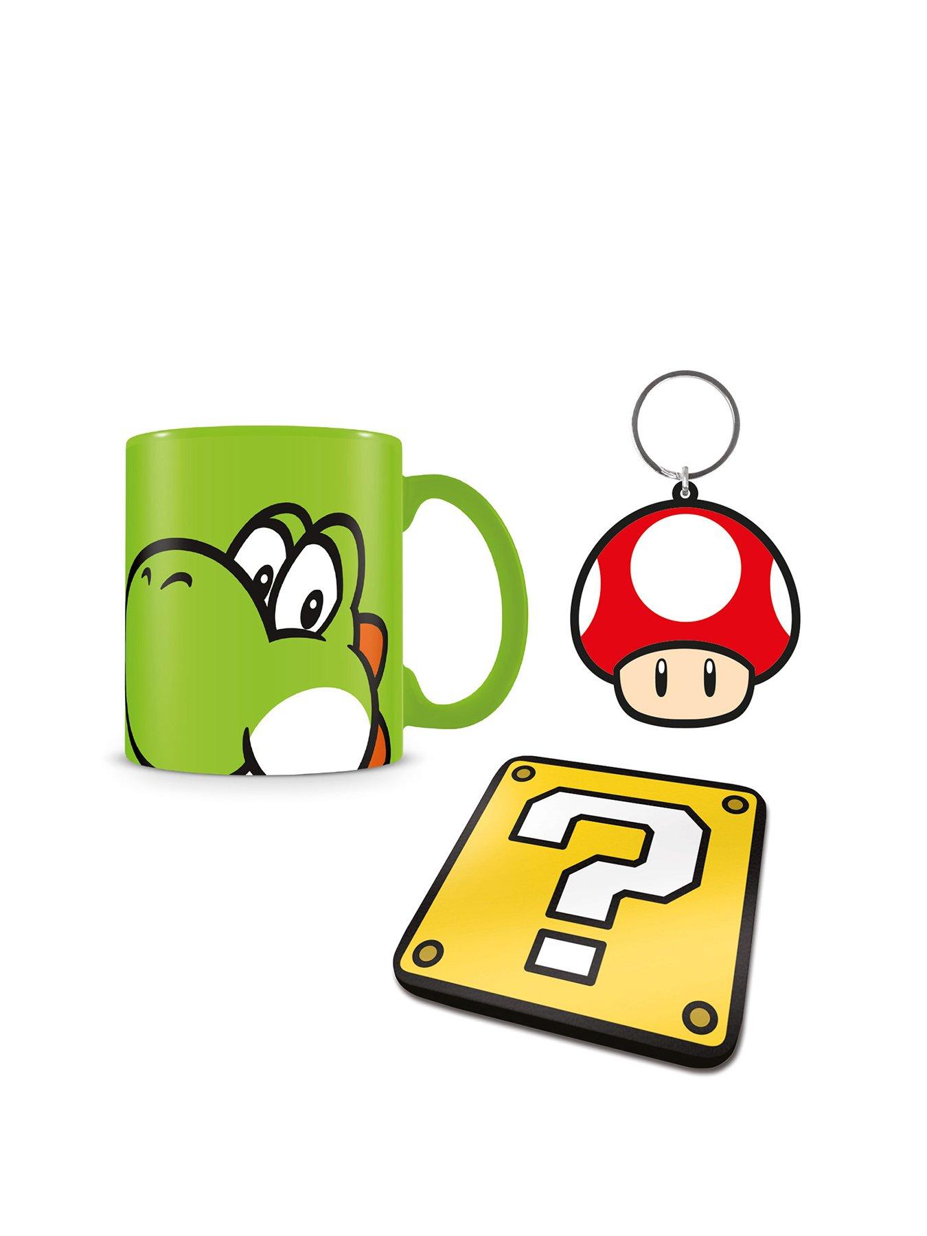 Image 2 of 4 of Super Mario (yoshi) Gift Set (mug, Coaster &amp; Keychain)