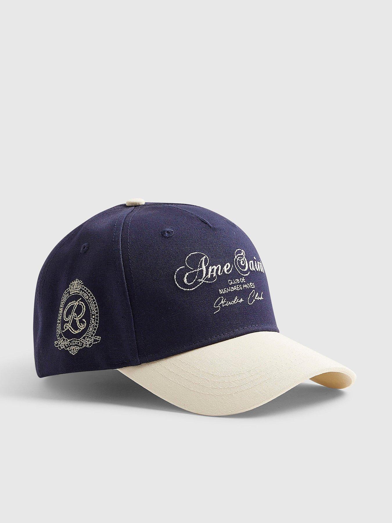 Image 1 of 5 of River Island Ame Saint Baseball Cap - Navy