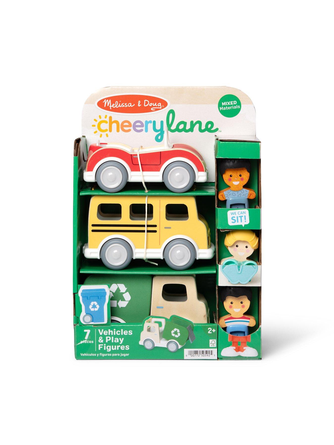 Image 2 of 8 of Melissa & Doug Moving-Parts Cheery Lane Vehicle Play Set Playset