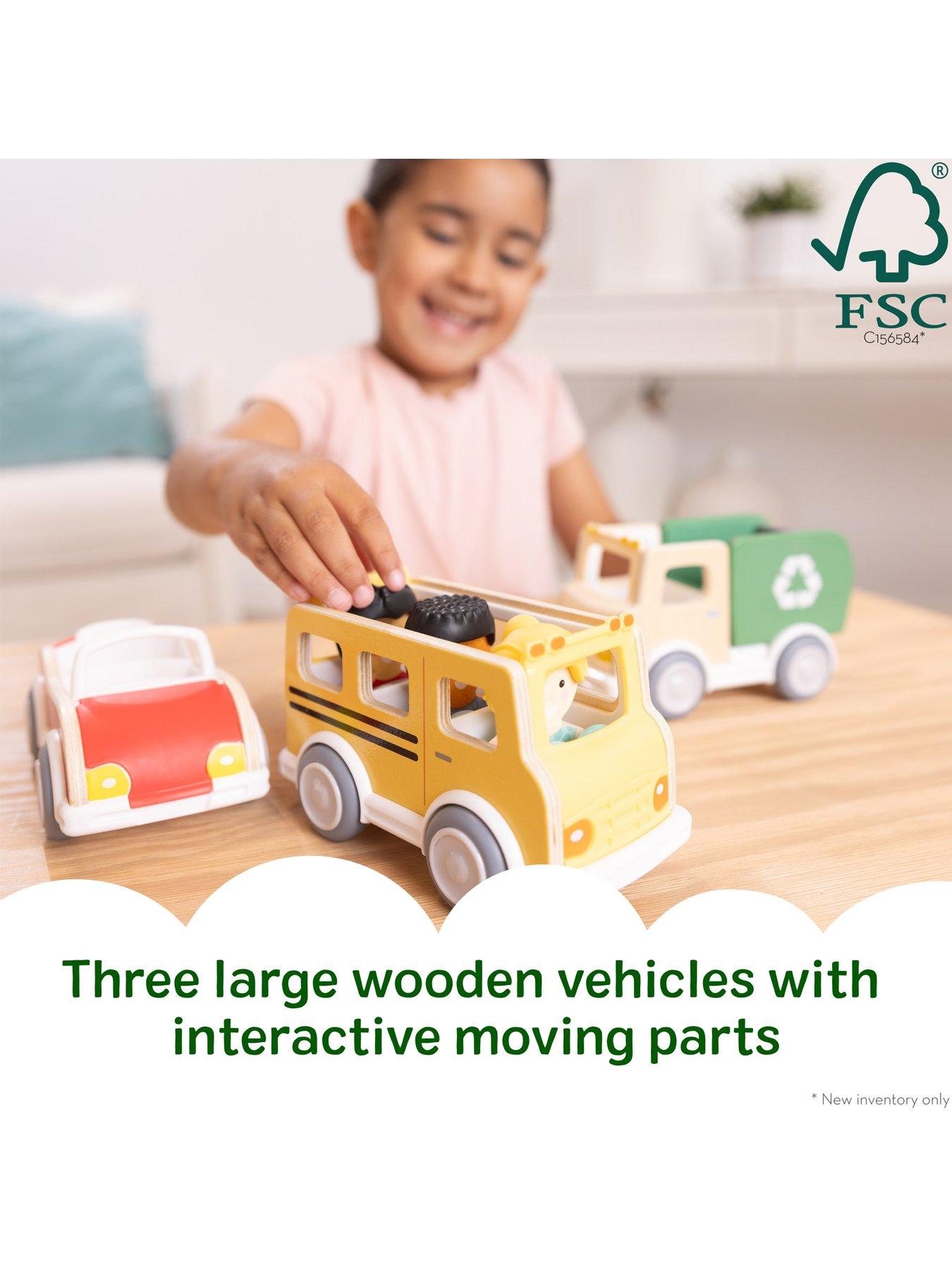 Image 4 of 8 of Melissa & Doug Moving-Parts Cheery Lane Vehicle Play Set Playset