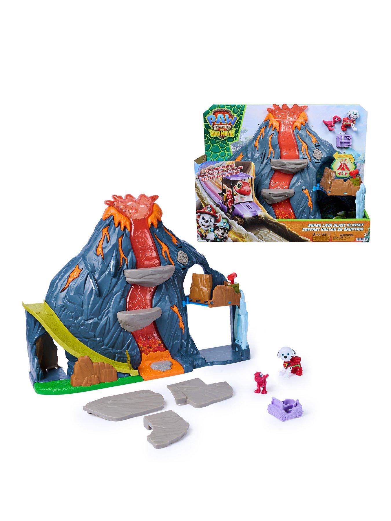 Image 1 of 8 of Paw Patrol DINO MOVIE - Super Lava Blast Volcano Playset