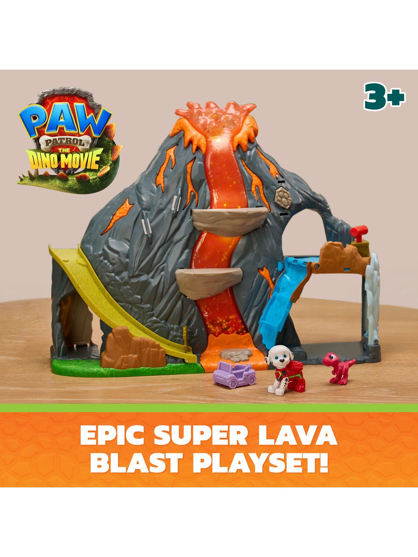 Image 2 of 8 of Paw Patrol DINO MOVIE - Super Lava Blast Volcano Playset