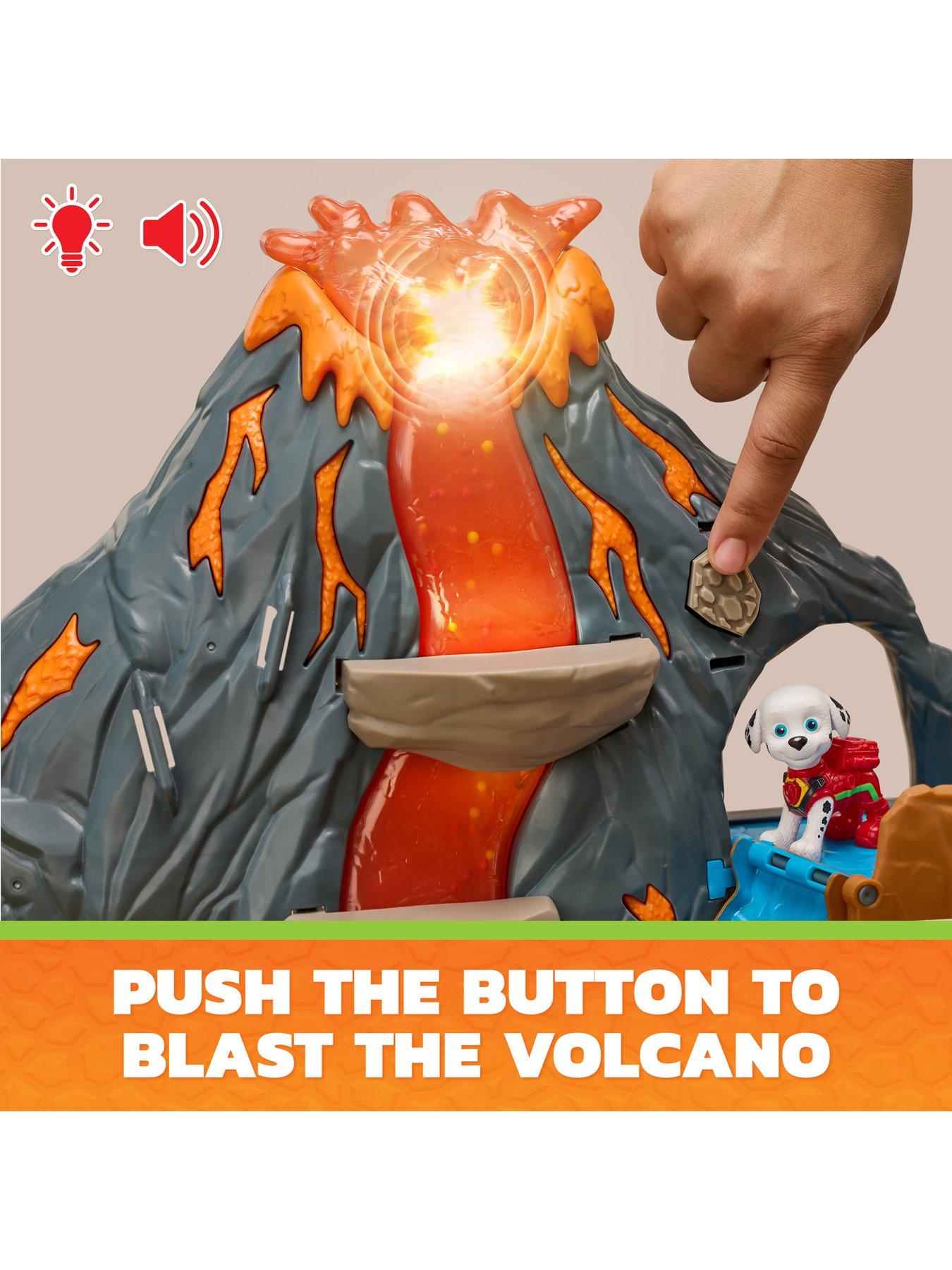 Image 3 of 8 of Paw Patrol DINO MOVIE - Super Lava Blast Volcano Playset