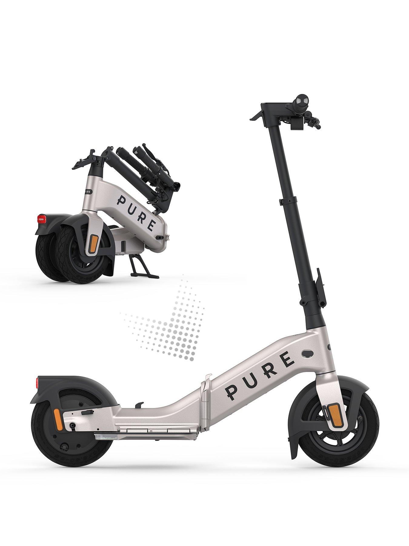 Pure Flex Platinum Silver Electric Scooter
