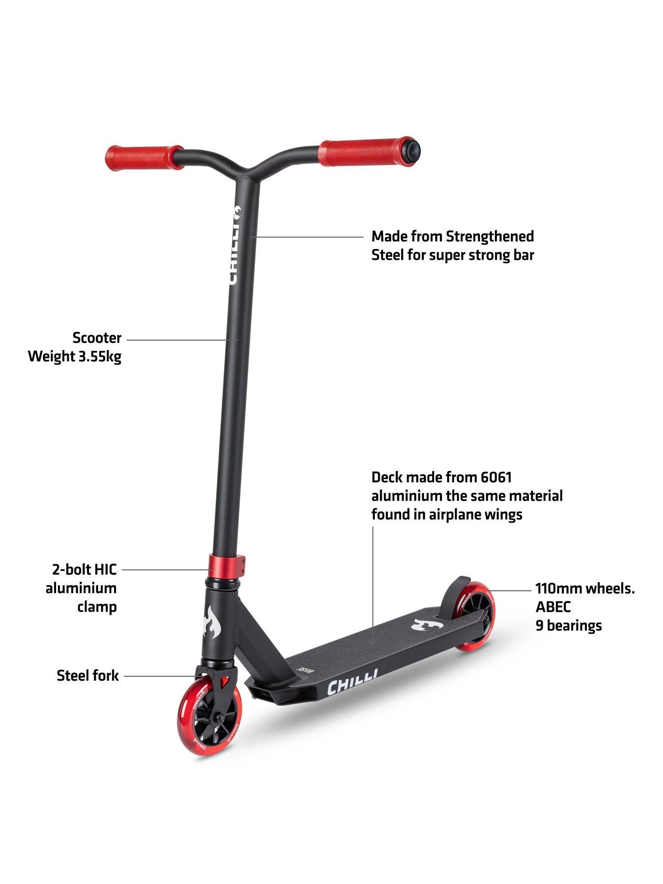 Image 2 of 7 of Micro Scooter Chilli Base S Stunt Scooter: Red
