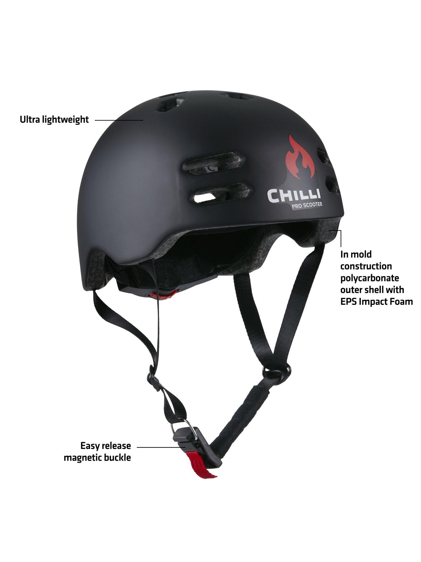 Image 5 of 5 of Micro Scooter Chilli Stunt Scooter Helmet: Black (Small)
