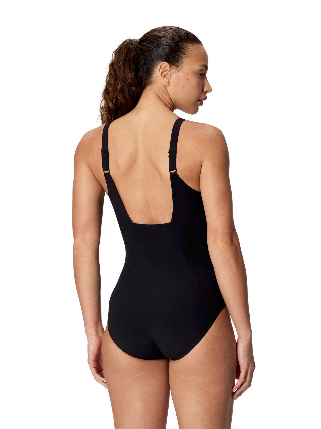 Image 2 of 4 of Speedo Women's Shaping Contour Eclipse Swimsuit - Black