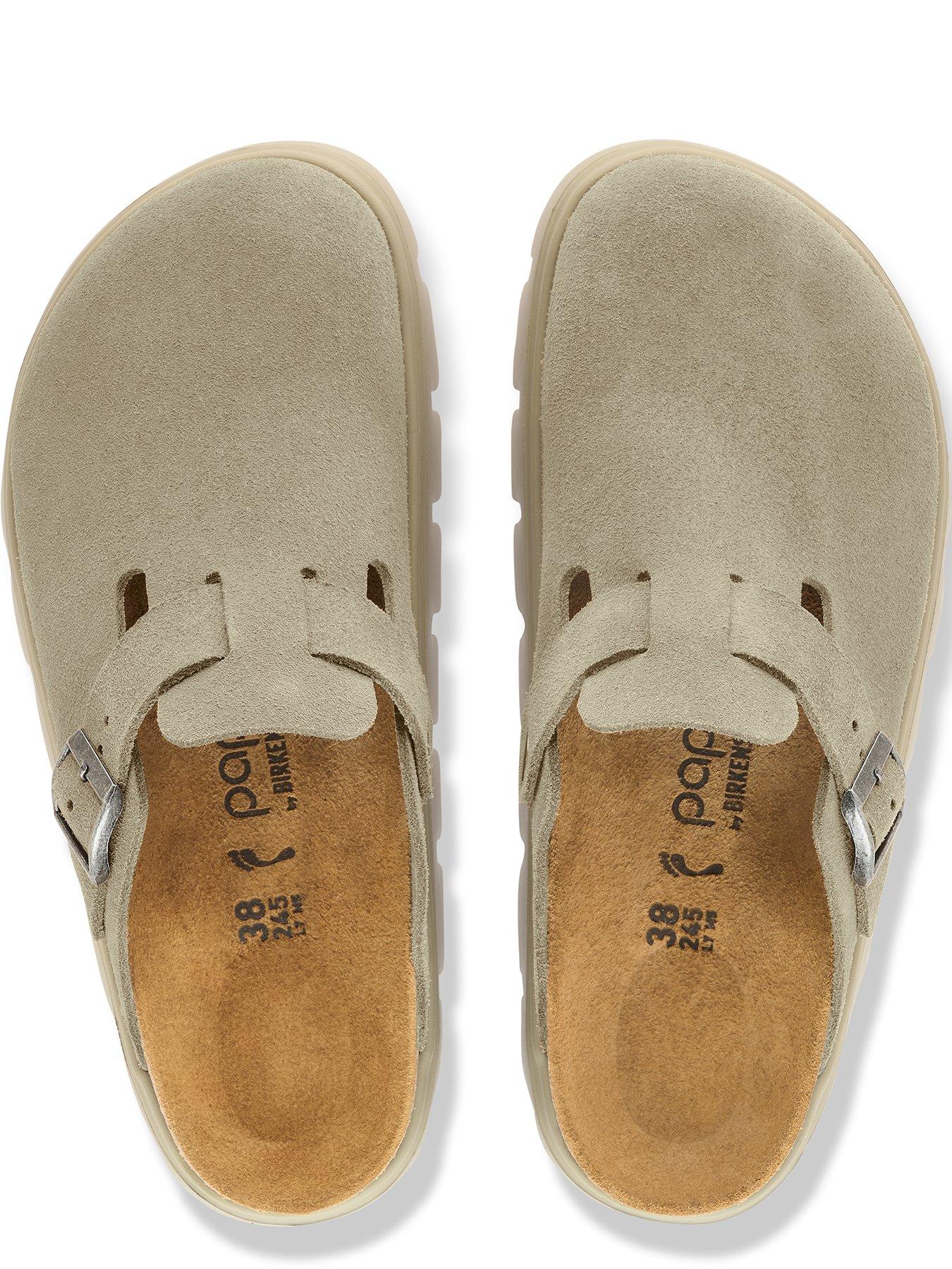 Image 3 of 3 of Birkenstock Boston Chunky Suede Clogs - Beige