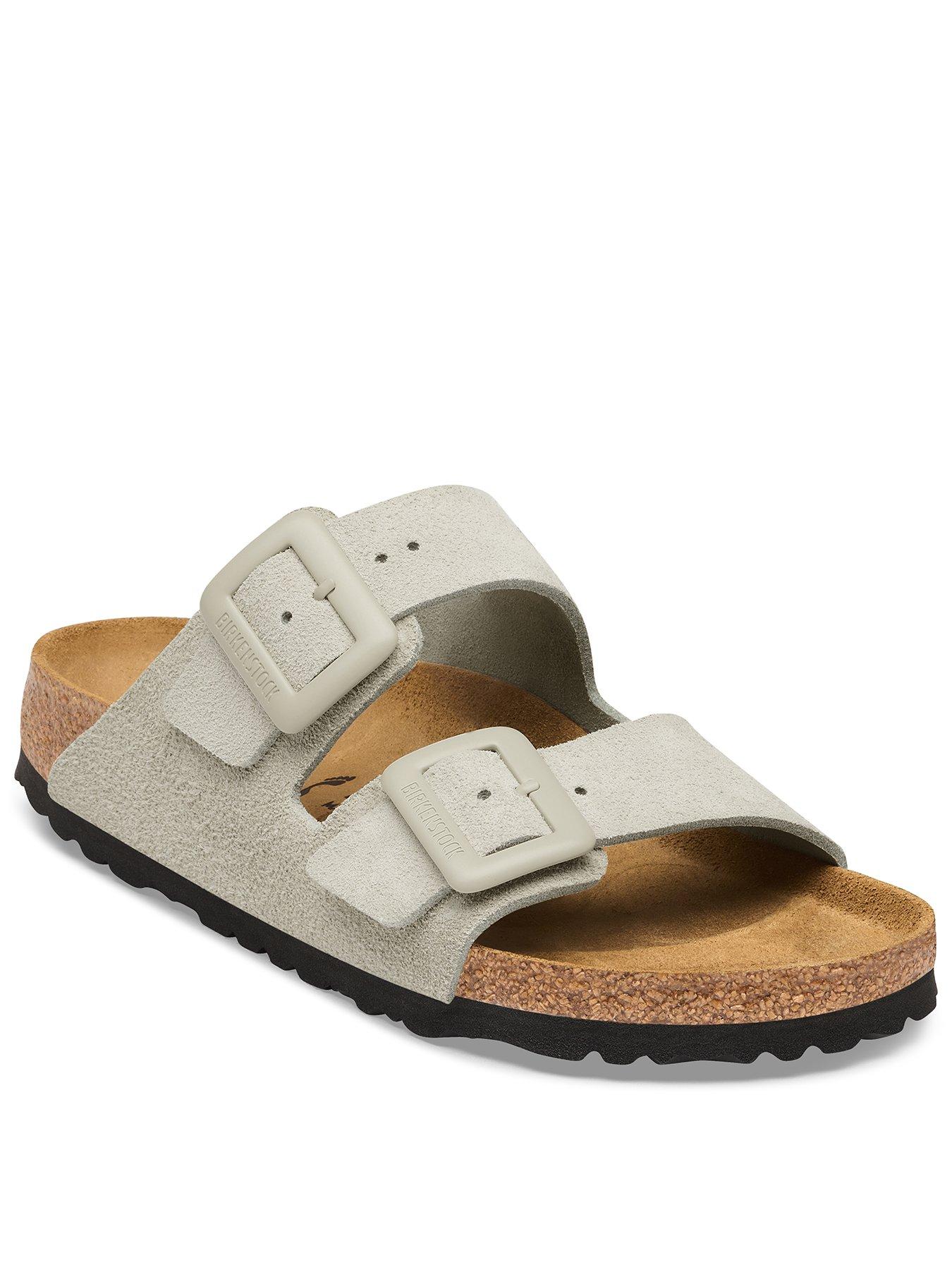 Birkenstock Arizona Suede Sandals - Cream