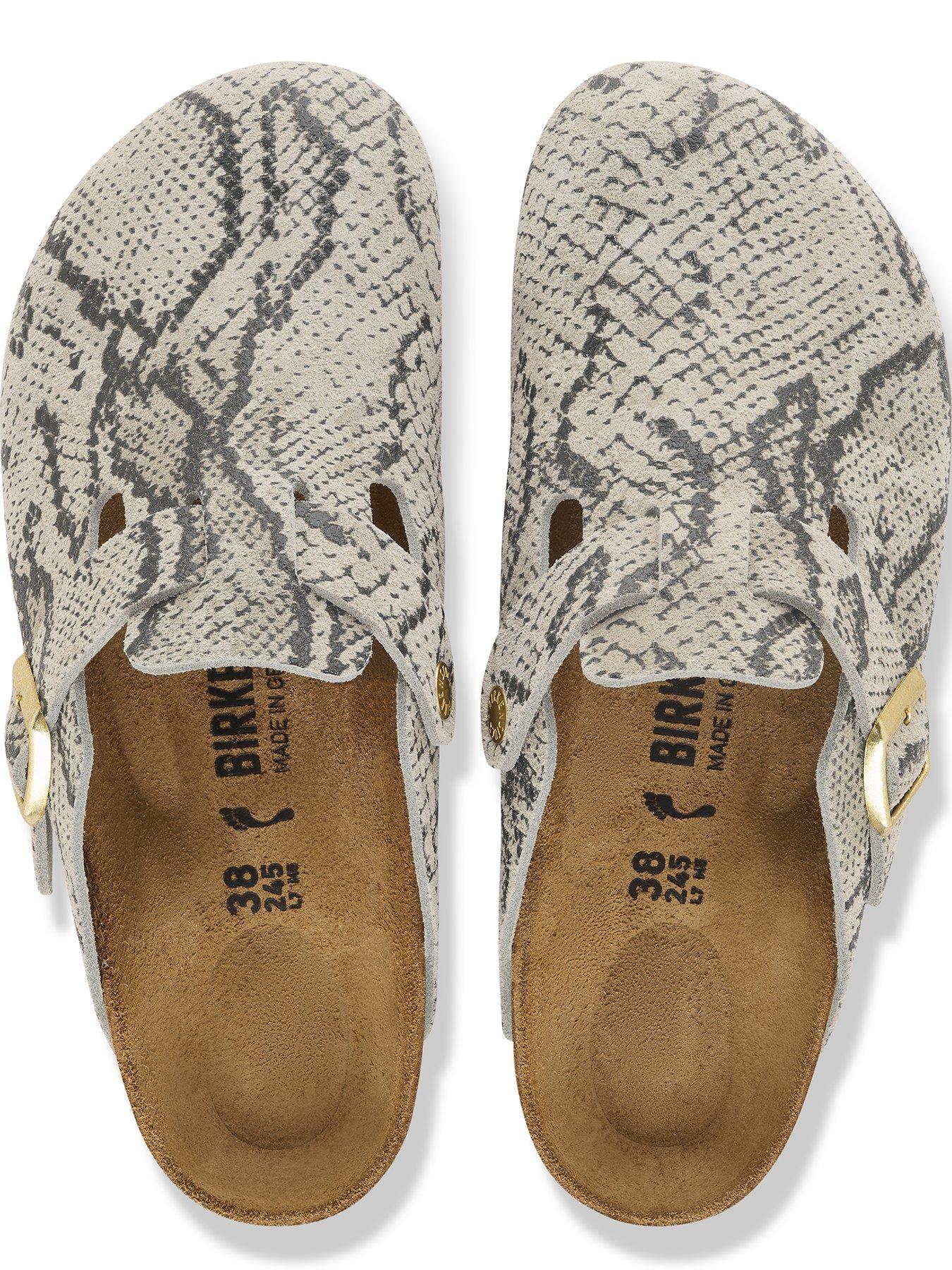 Image 3 of 3 of Birkenstock Boston Rivet Suede Clogs - Snake