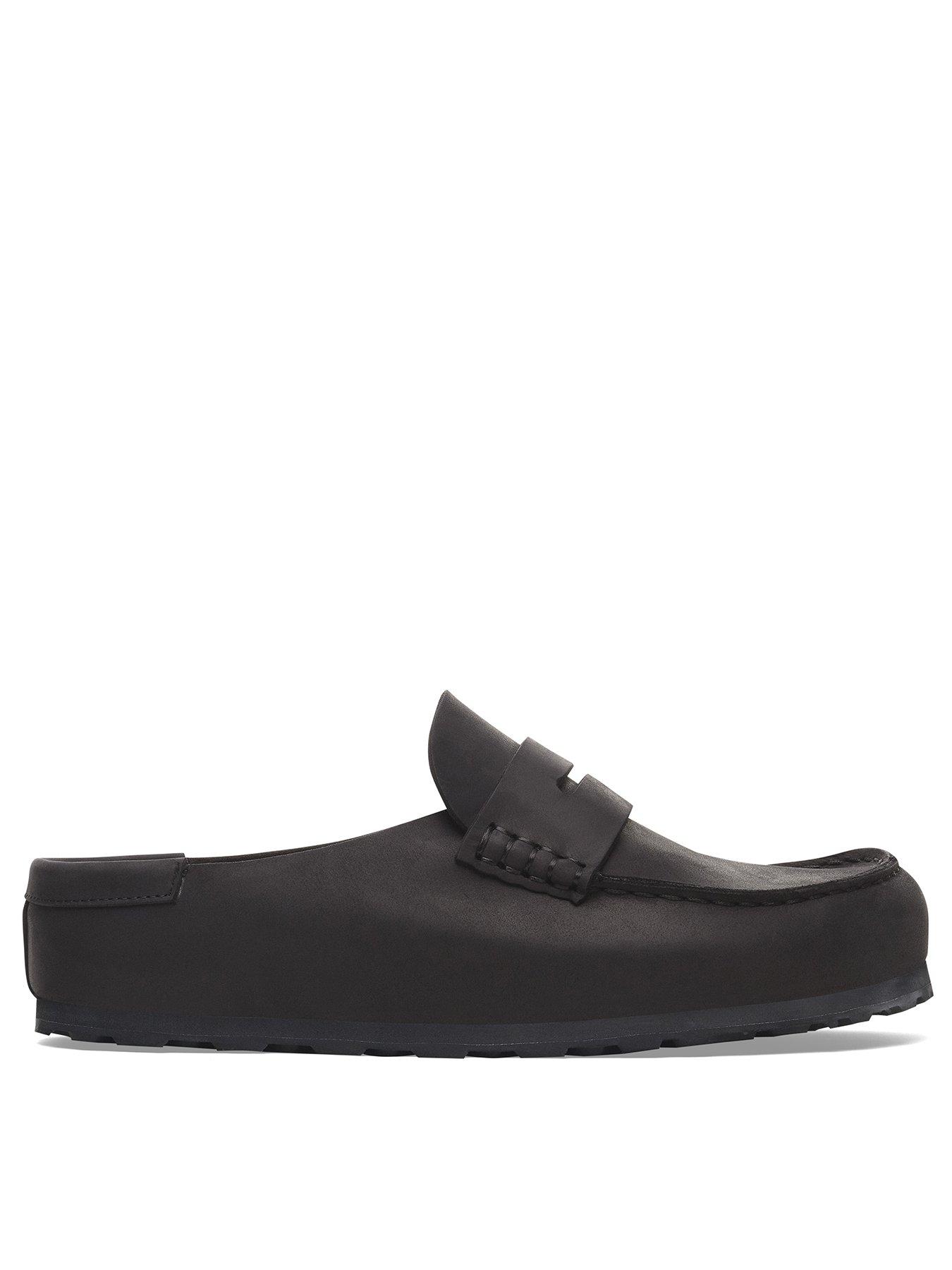 Birkenstock Womens Naples Wrapped Oiled Leather Loafer - Black