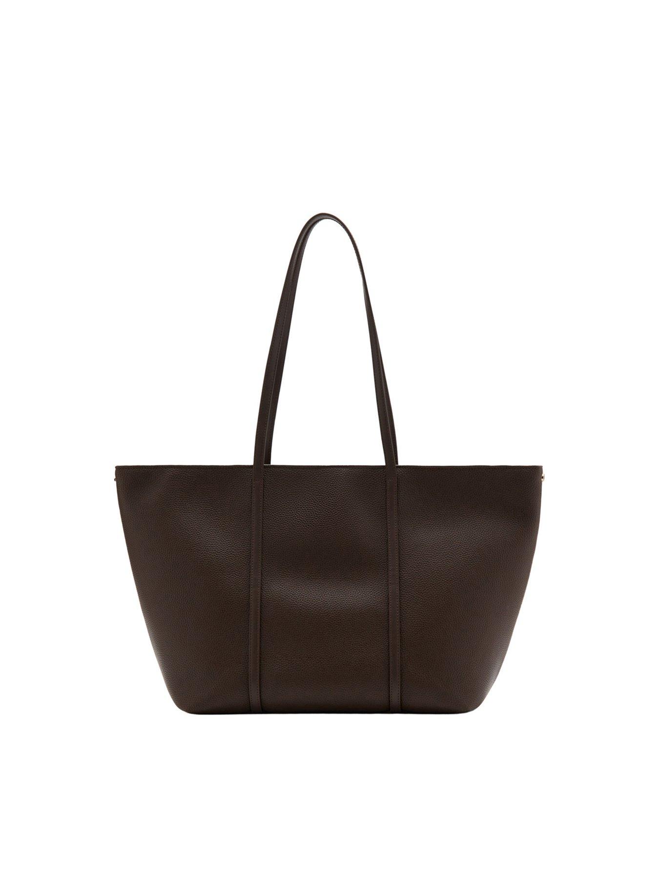 Image 5 of 5 of Mango Shopper Bag With Double Handle - Brown