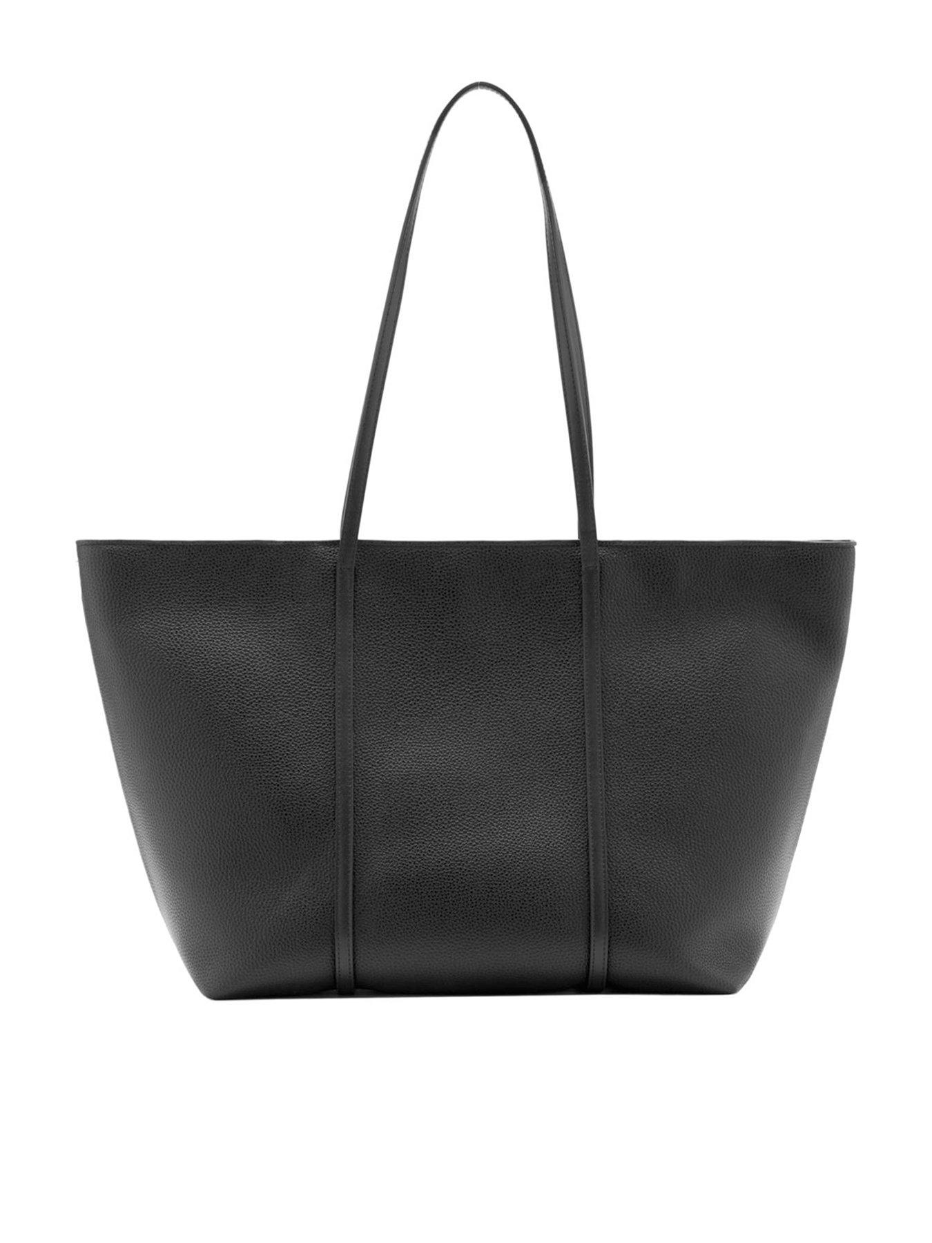 Mango Shopper School Bag With Double Handle - Black