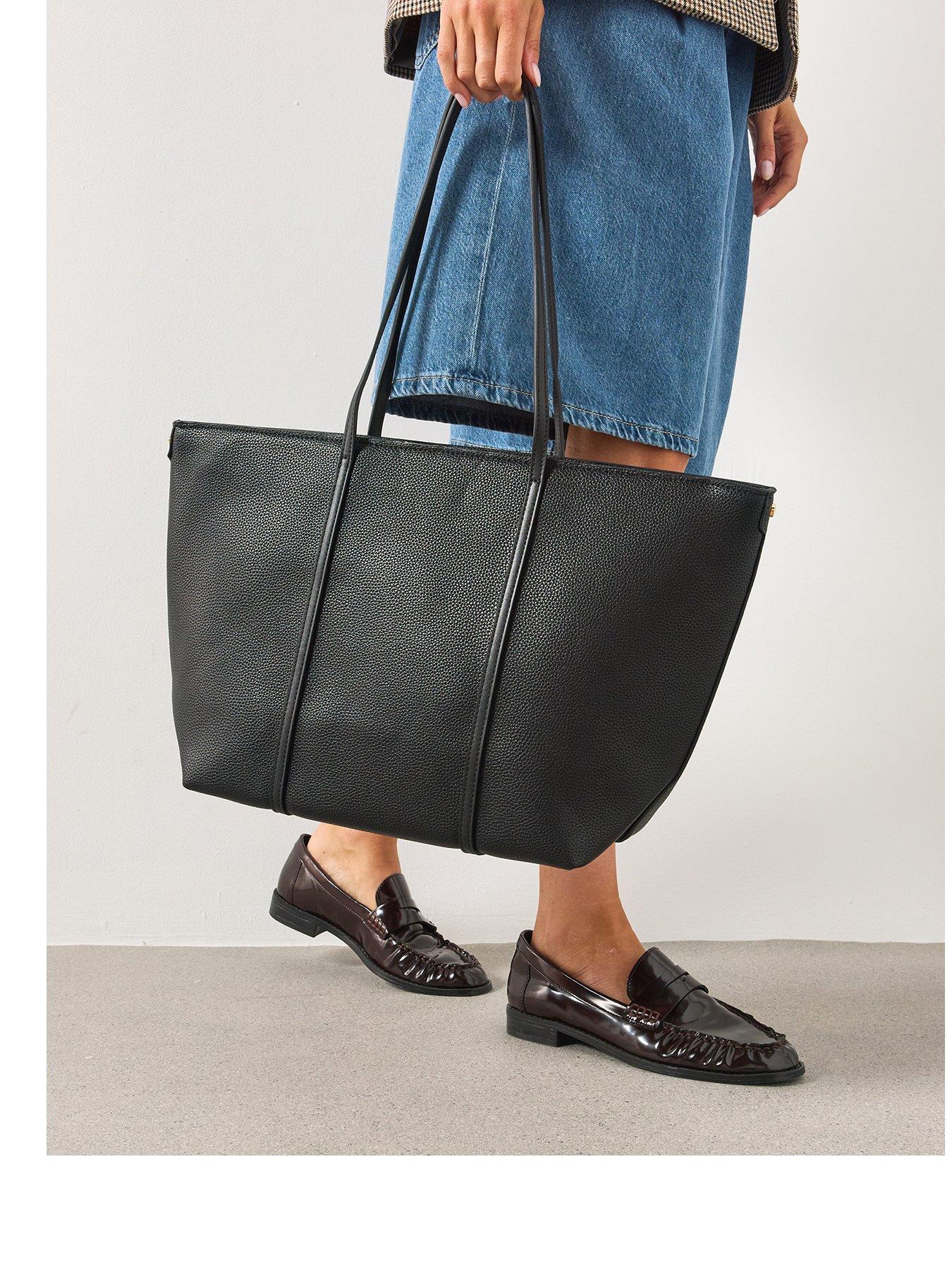 Mango Shopper School Bag With Double Handle - Black