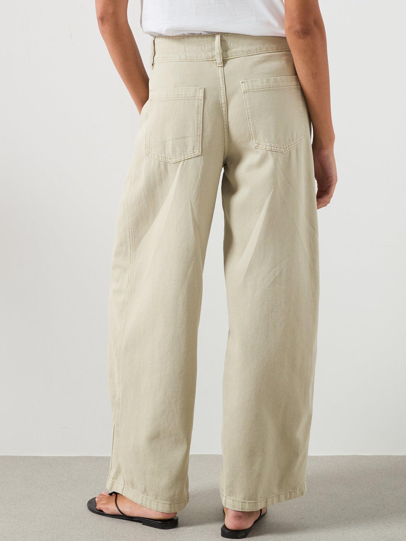 Image 2 of 6 of Mango Balloon Seam Jeans - Khaki