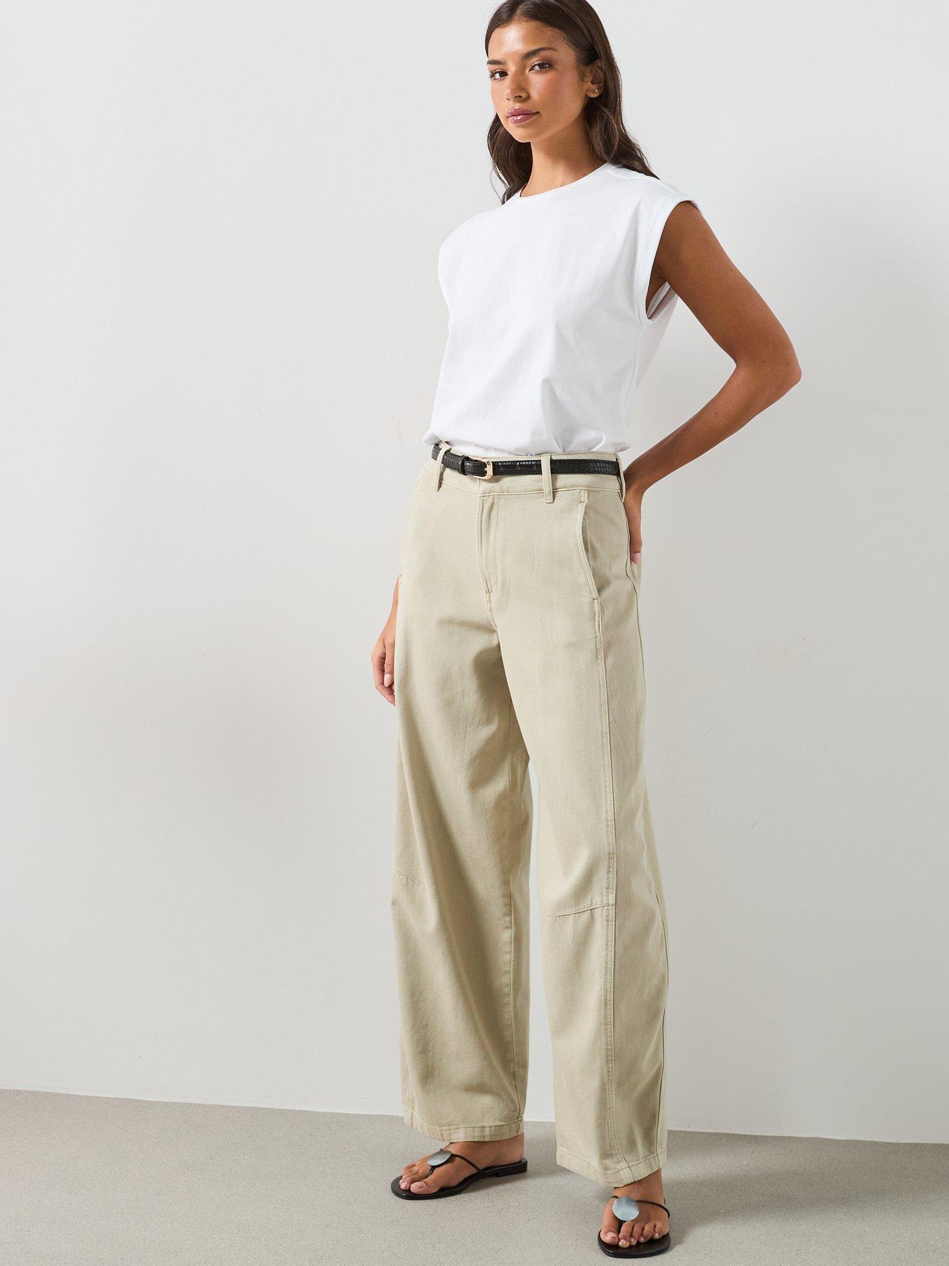 Image 5 of 6 of Mango Balloon Seam Jeans - Khaki