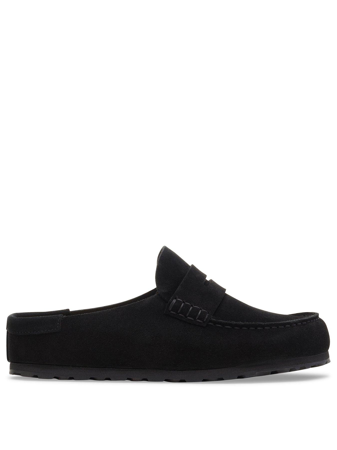 Image 2 of 3 of Birkenstock Naples Wrapped Suede Leather Clog - Black