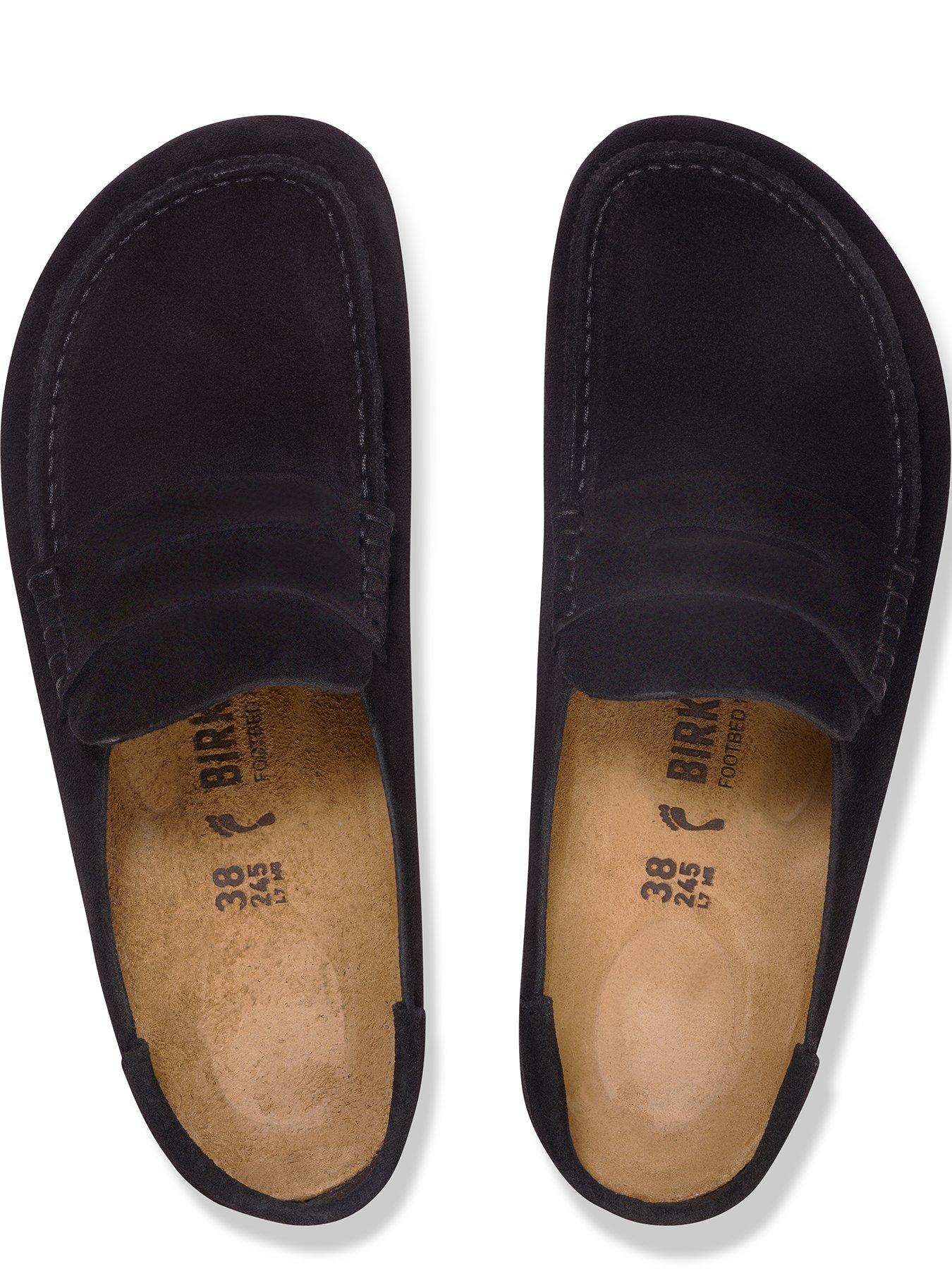 Image 3 of 3 of Birkenstock Naples Wrapped Suede Leather Clog - Black